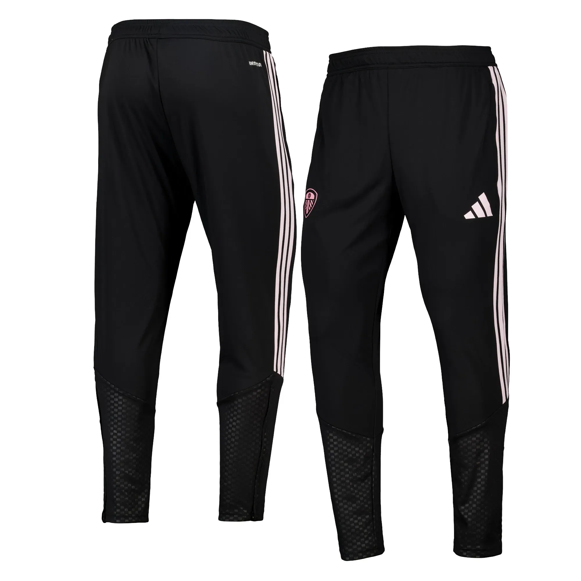 Leeds United adidas Training Pants - Black