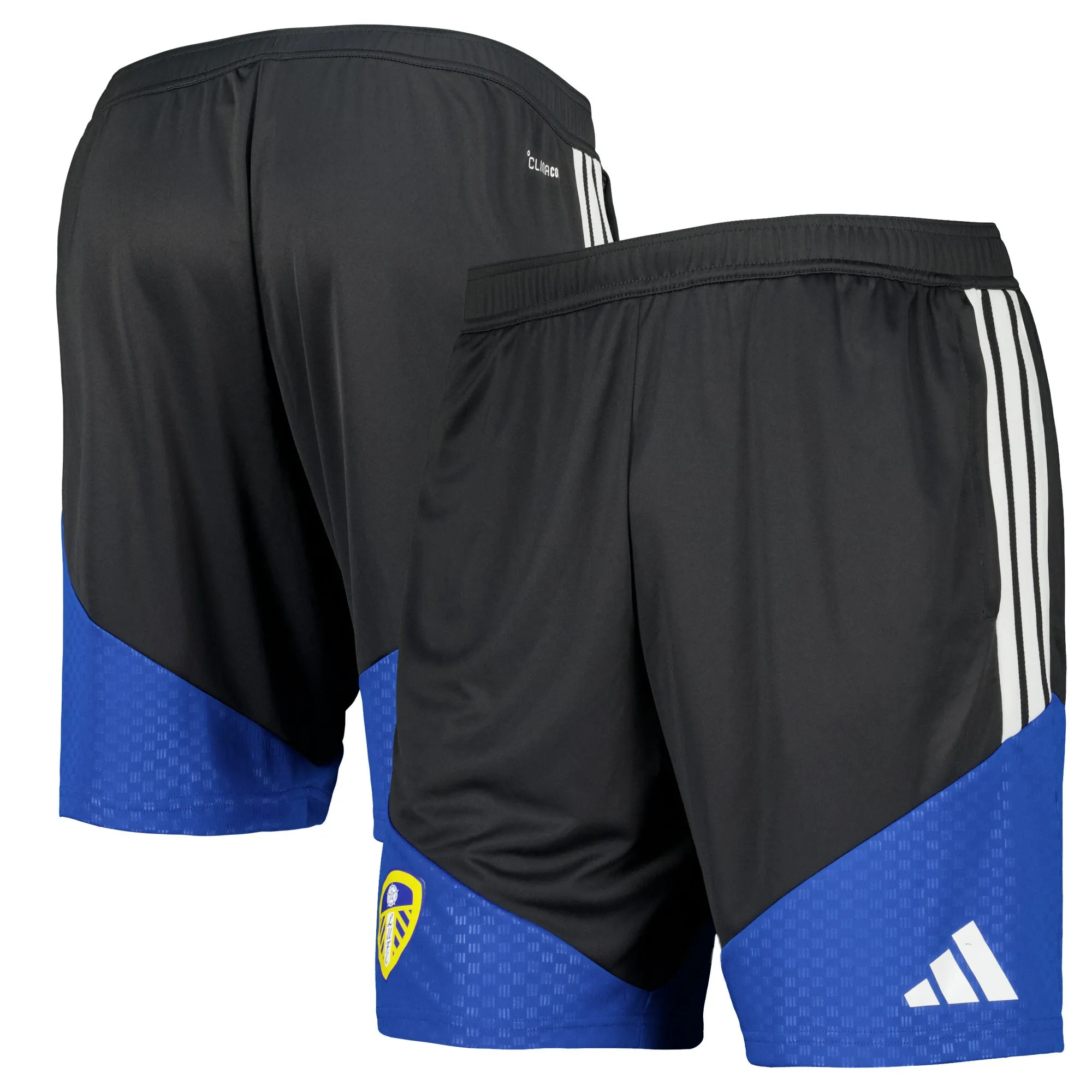 Leeds United adidas Training Shorts - Dark Grey - Kids