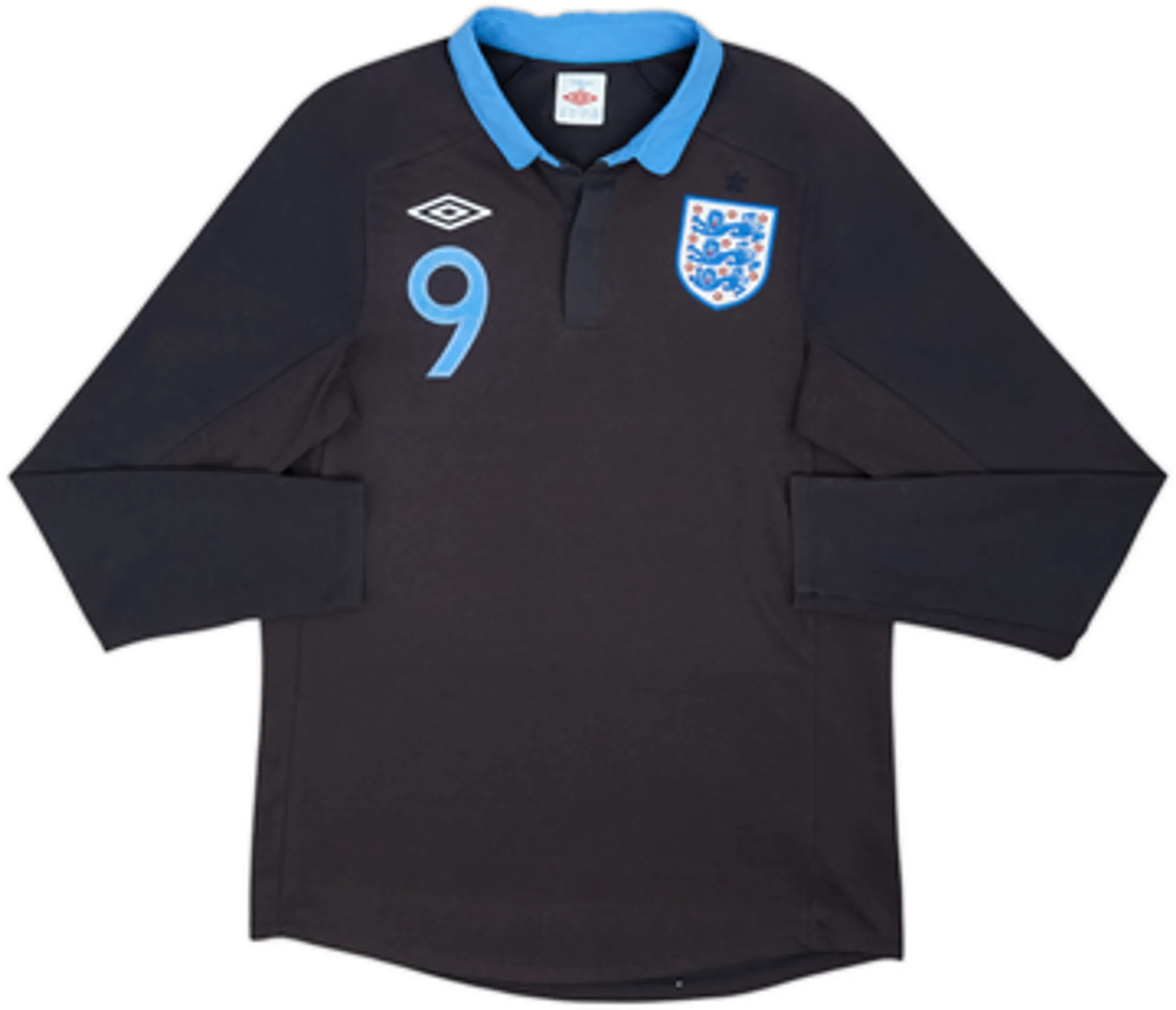 2011-12 England Away L/S Shirt Carroll #9 - 5/10 - (M)