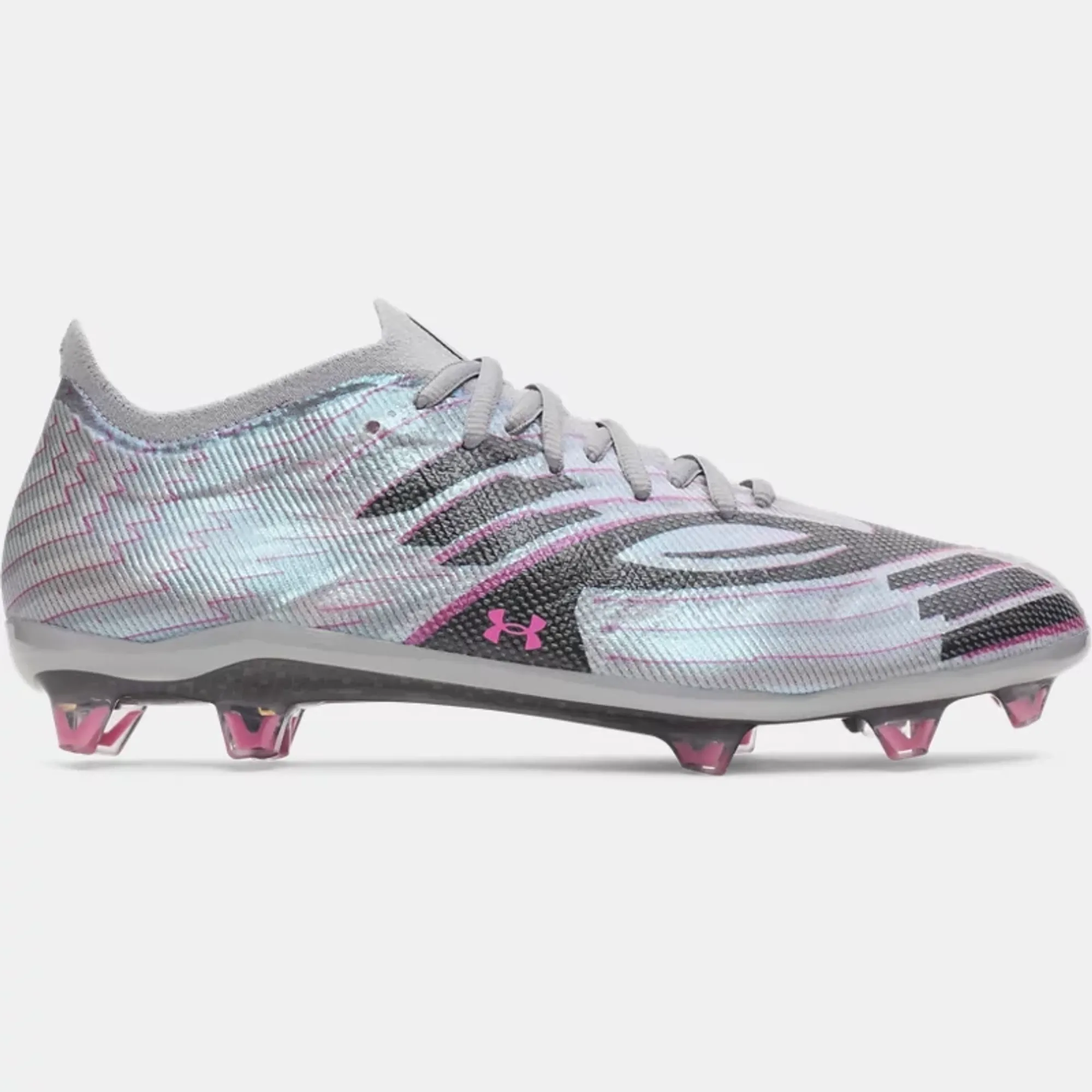 Under Armour  Shadow Elite 4 FG Mach Men's Soccer Cleats Steel / Metallic Silver / Black 9