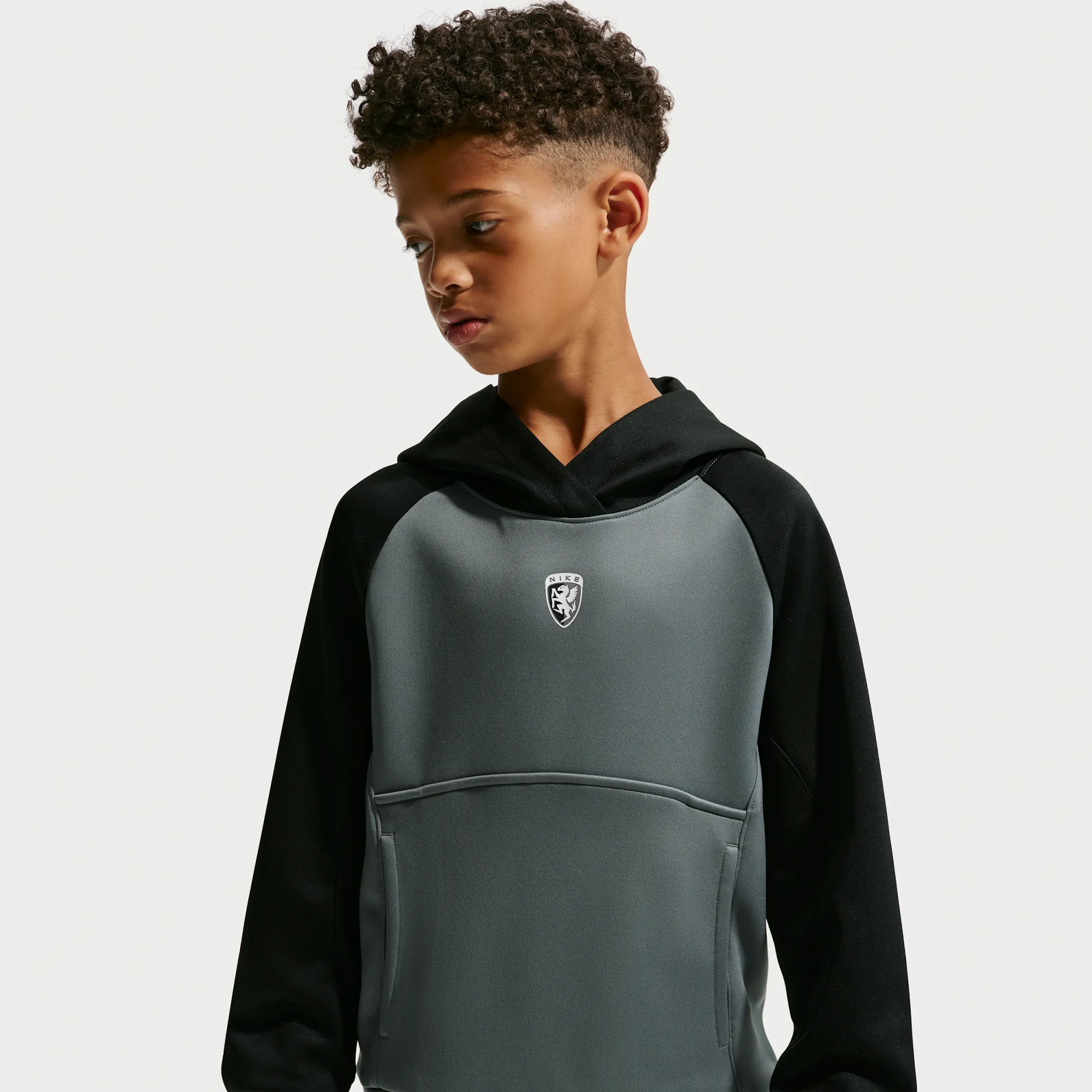 Nike Multi Renew Older Kids' (Boys') Hoodie - Smoke Grey