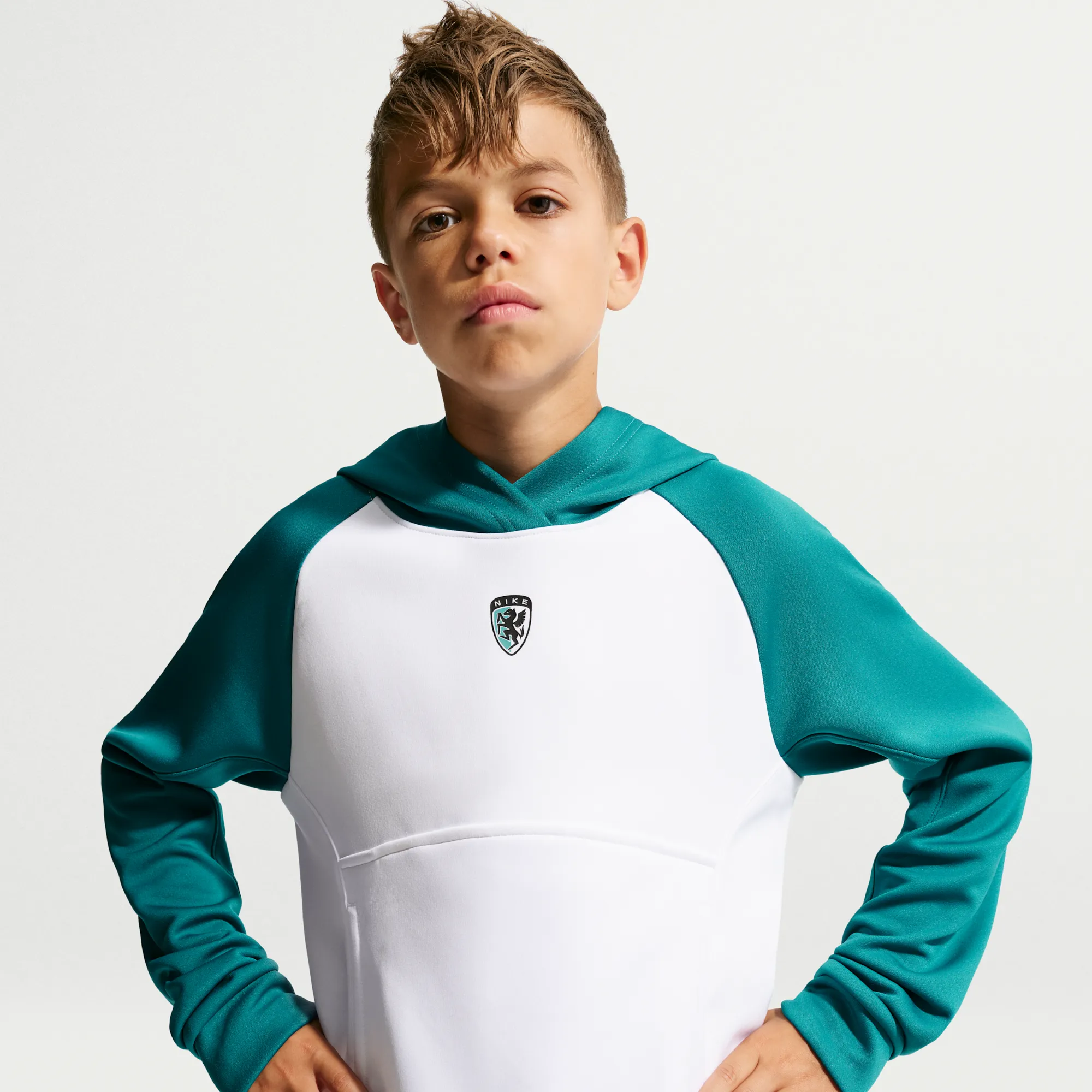 Nike Multi Renew Older Kids' (Boys') Hoodie - White