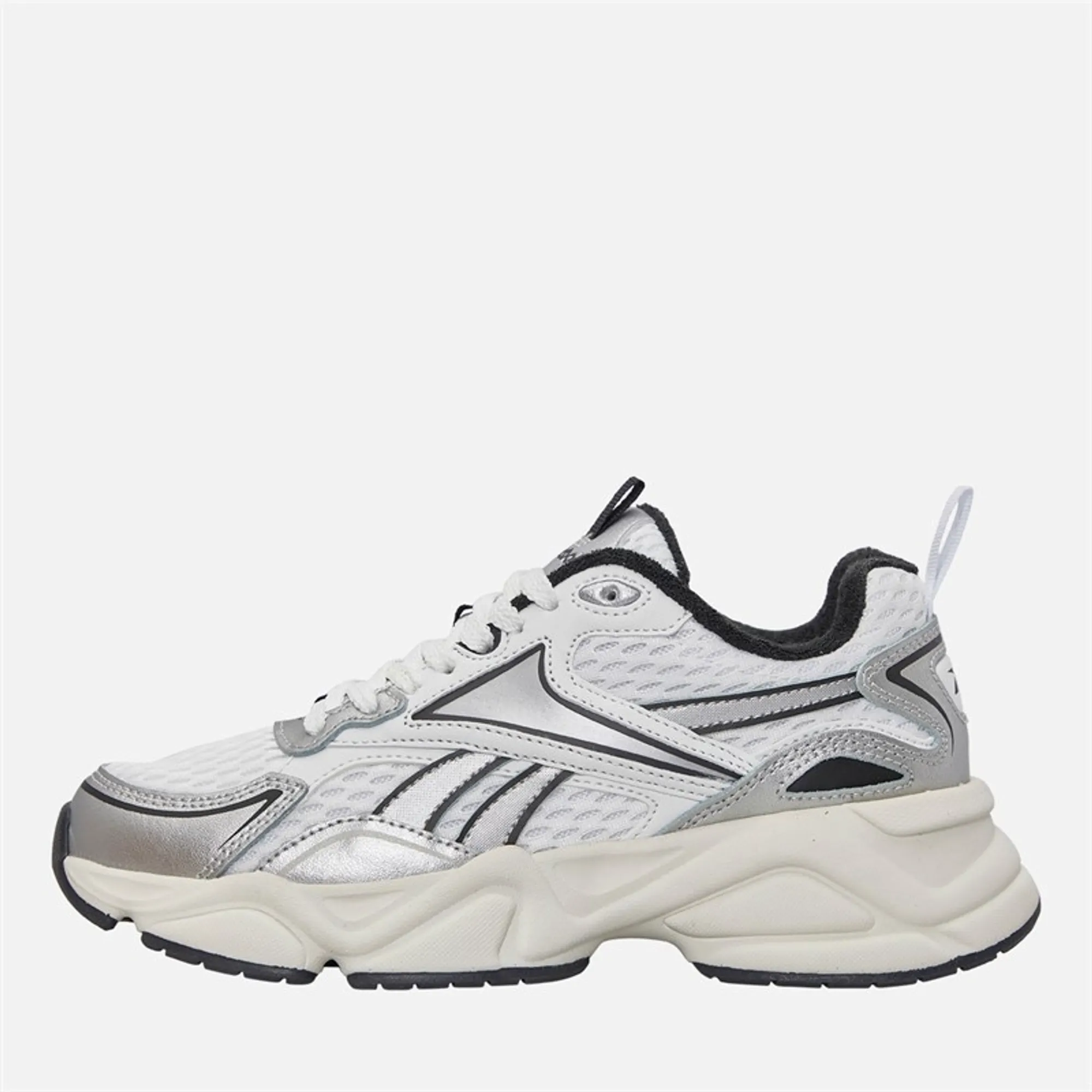 Reebok Womens Charge Run Trainers White/Silver/Vintage Chalk