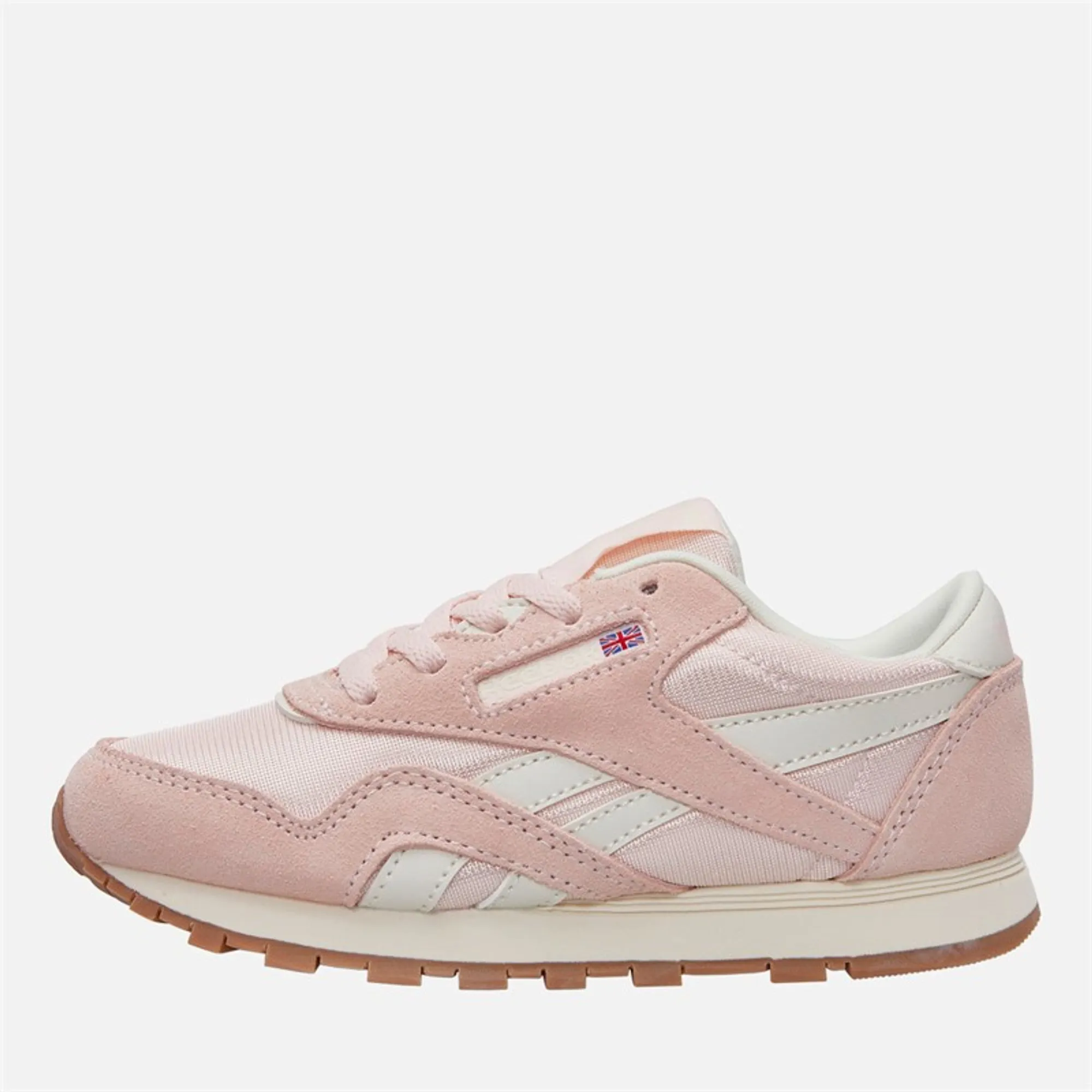 Reebok Girls Classic Nylon Trainers Pure Pink/Chalk/Gum