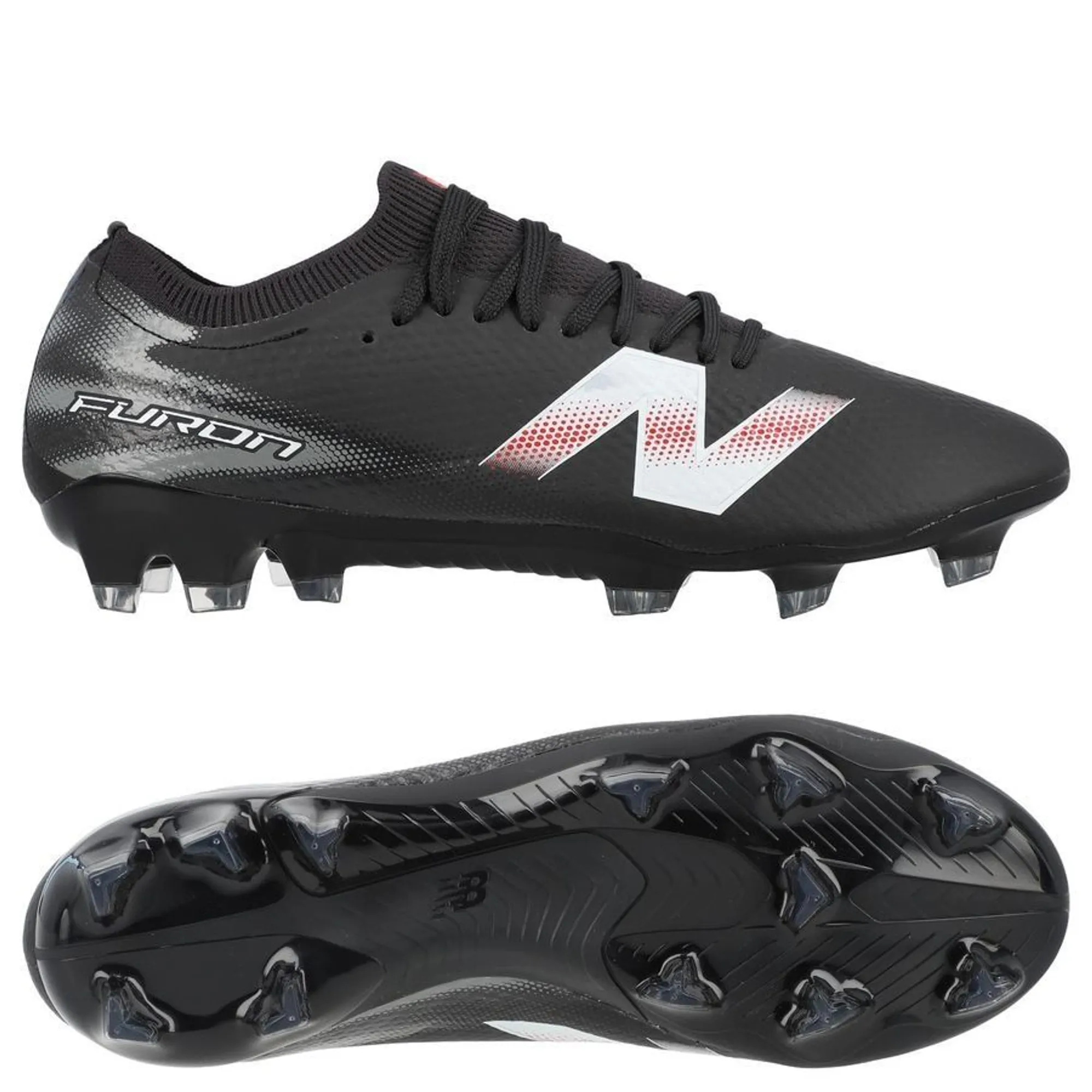 New Balance Unisex Furon Pro FG V9 in Black/White
