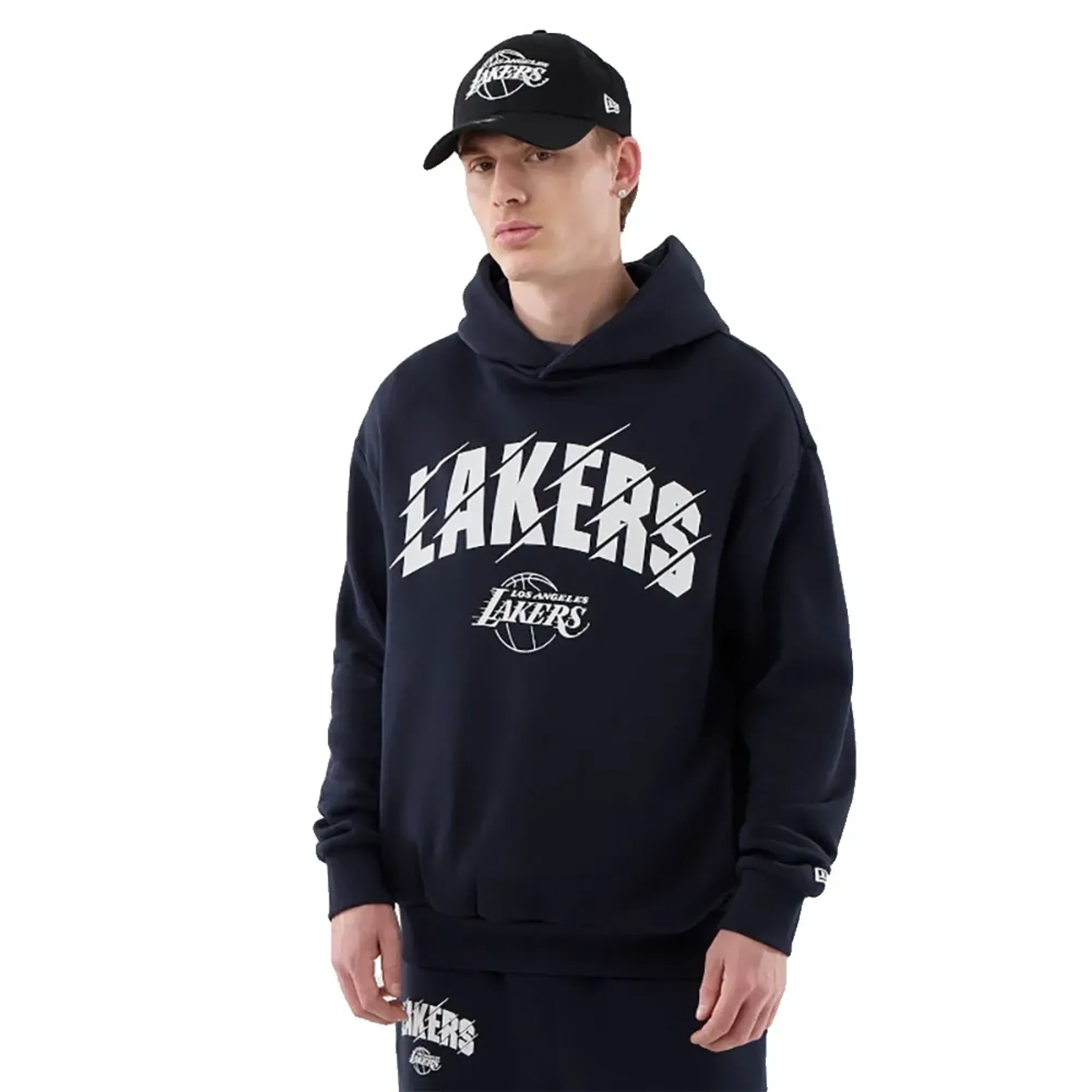 LA Lakers NBA Core Plus Navy Pullover Hoodie New Era Cap adult unisex