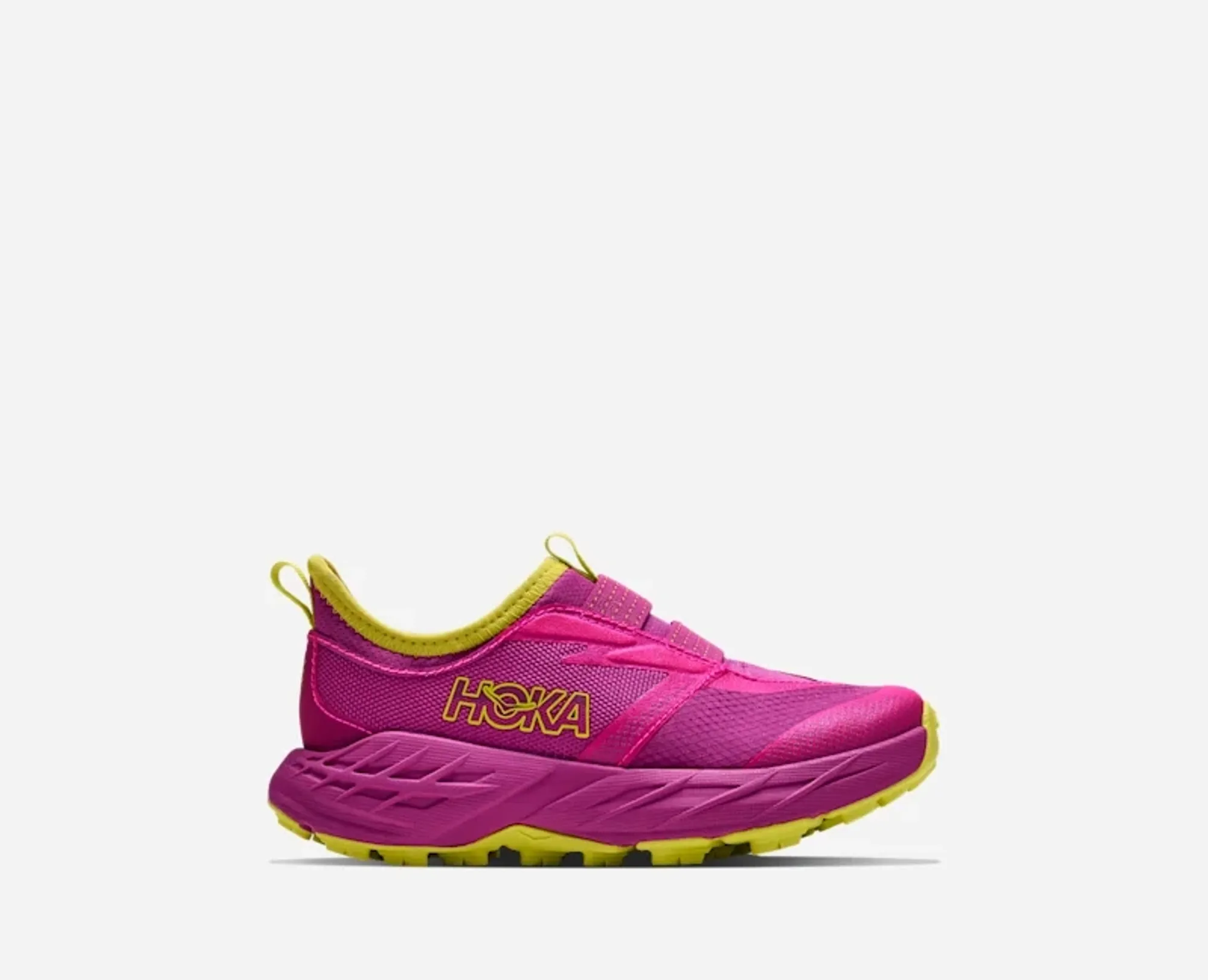 Hoka Kid's Speedgoat 7 Trail Shoes In Fuchsia/Fuchsia