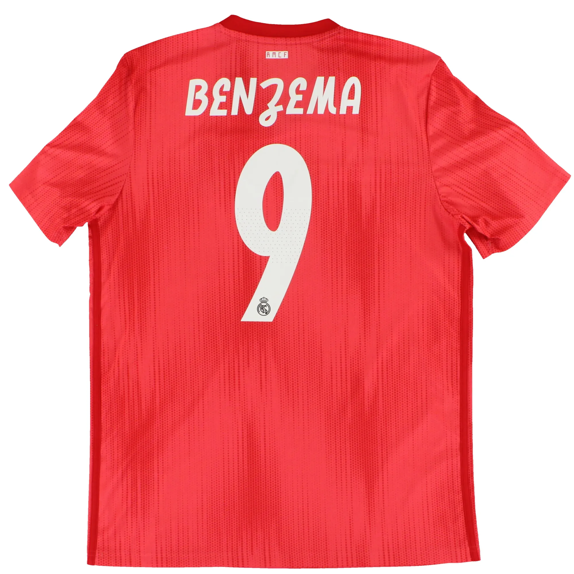 2018-19 Real Madrid adidas Third Shirt Benzema #9 *Mint* L - Real Madrid / Mint 
