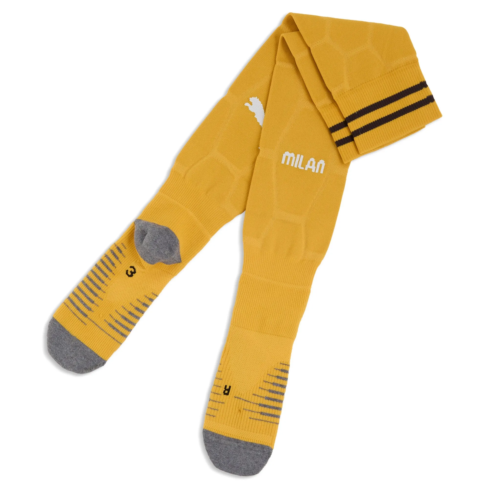 PUMA AC Milan Graphic Goalkeeper Socks Men in Yellow | Size 12-14