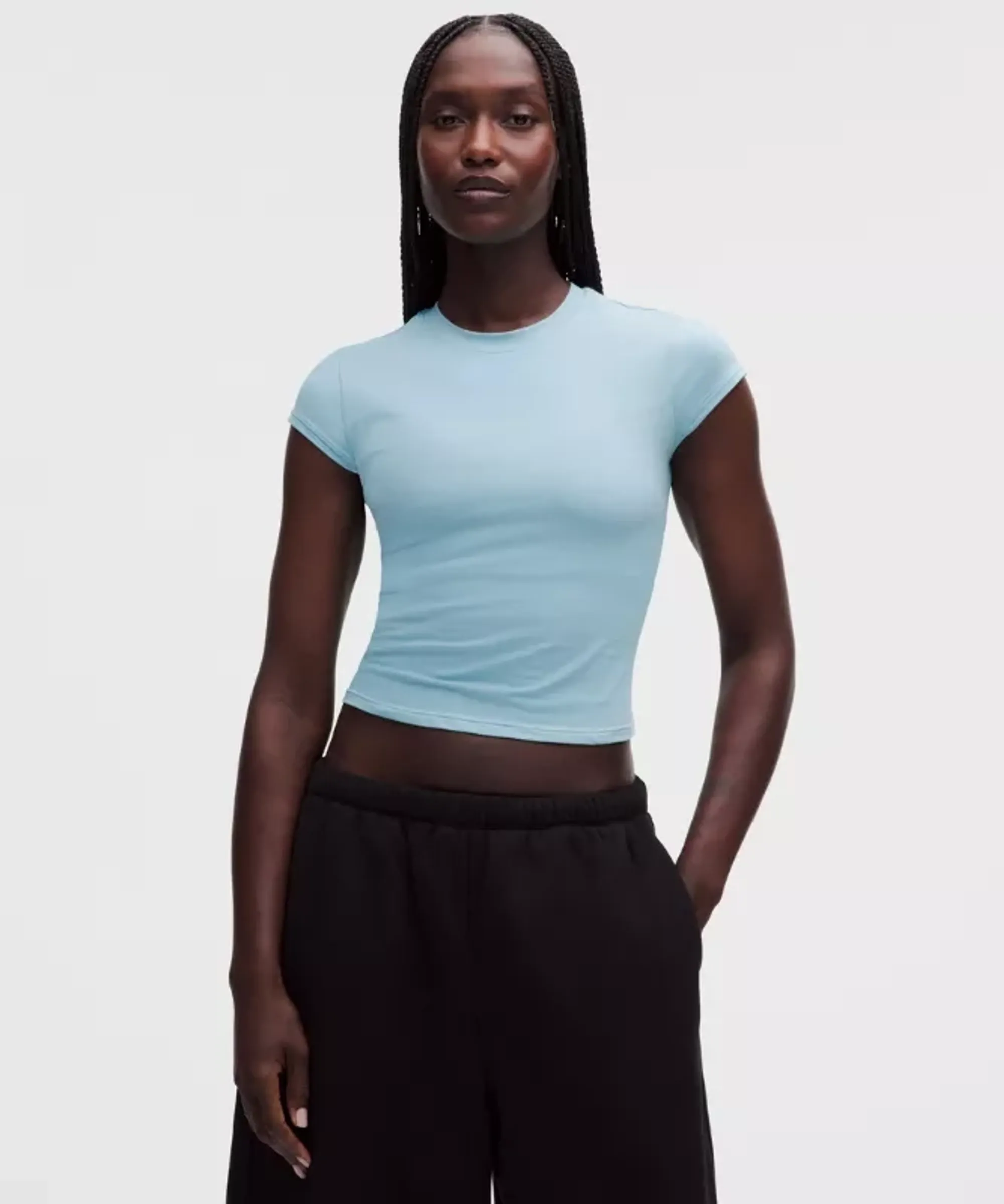 lululemon – Women's Organic Baby Tee – Color Blue – Size Large