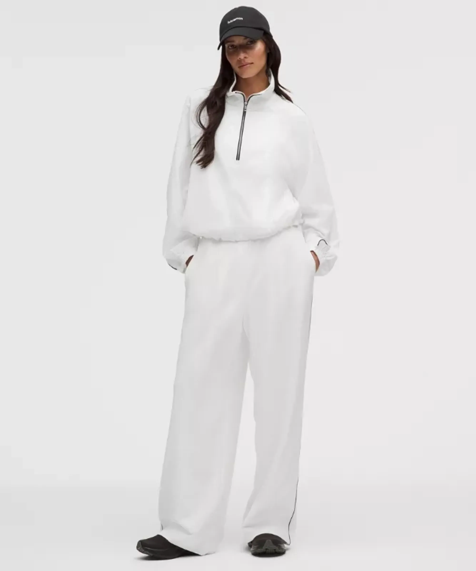 lululemon – Women's Seersucker High-Rise Pleated Pants Regular – Color White – Size 2XS