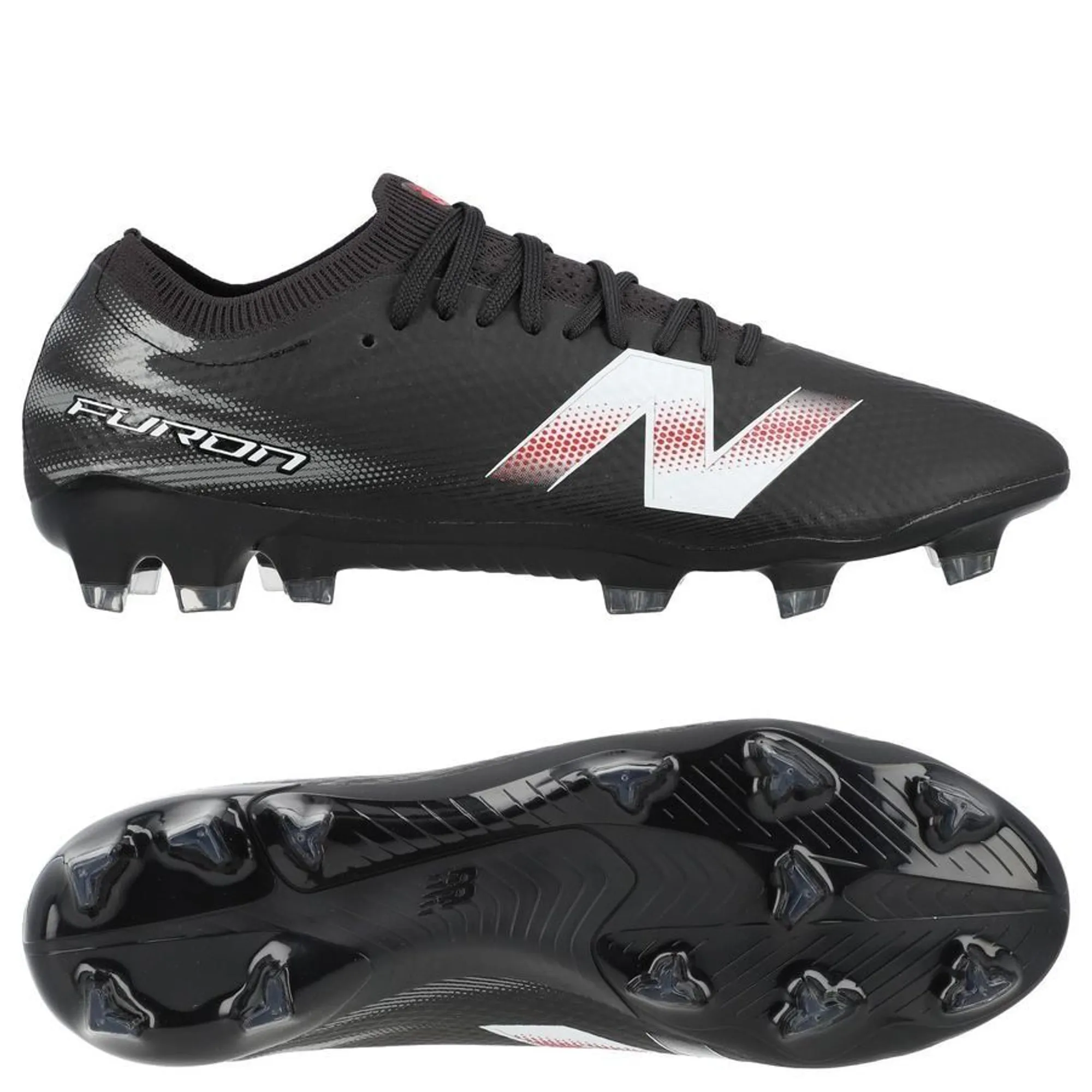 New Balance Unisex Furon Elite FG V9 in Black/White