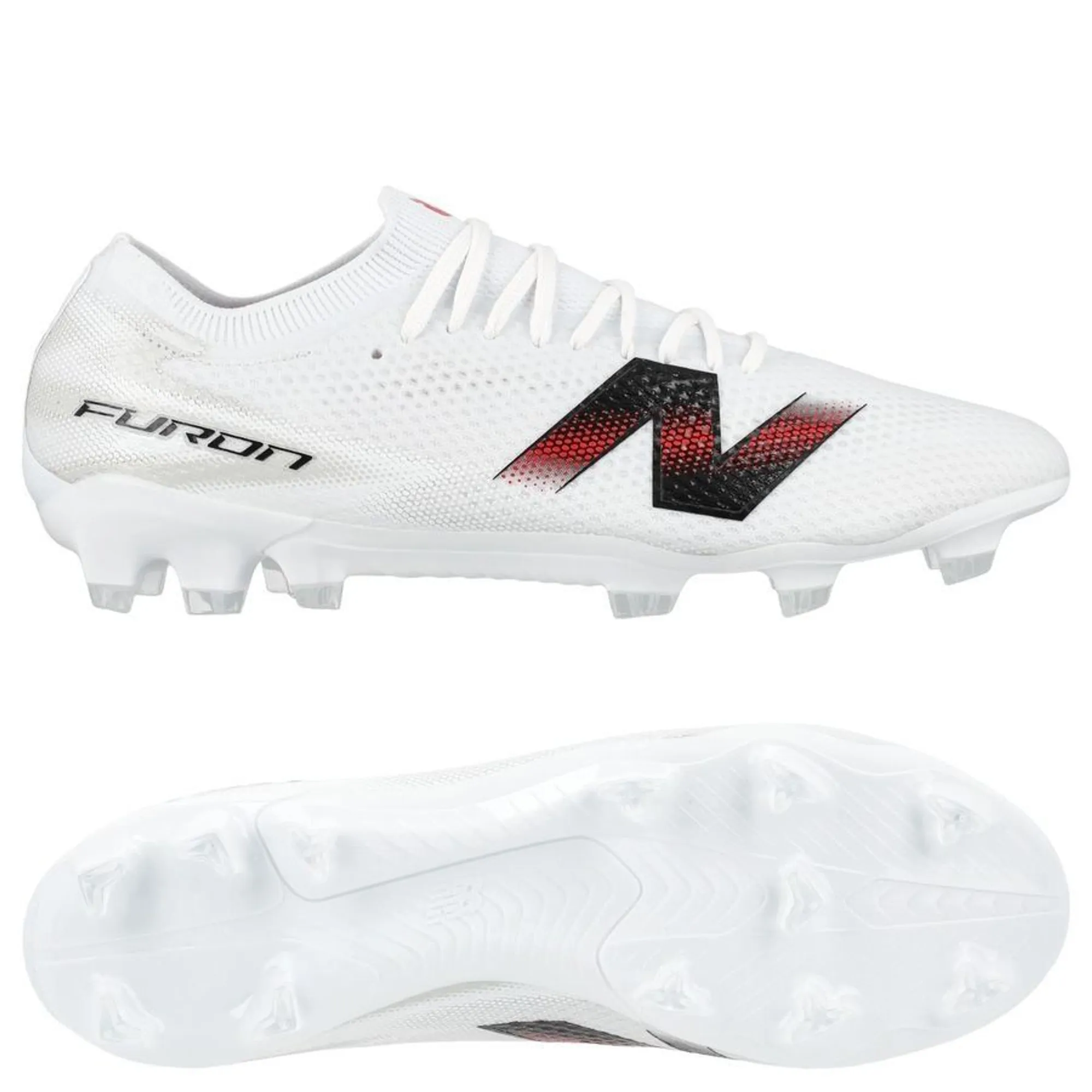 New Balance Furon V9 Pro Fg Core - White/Black/Red - ['White']