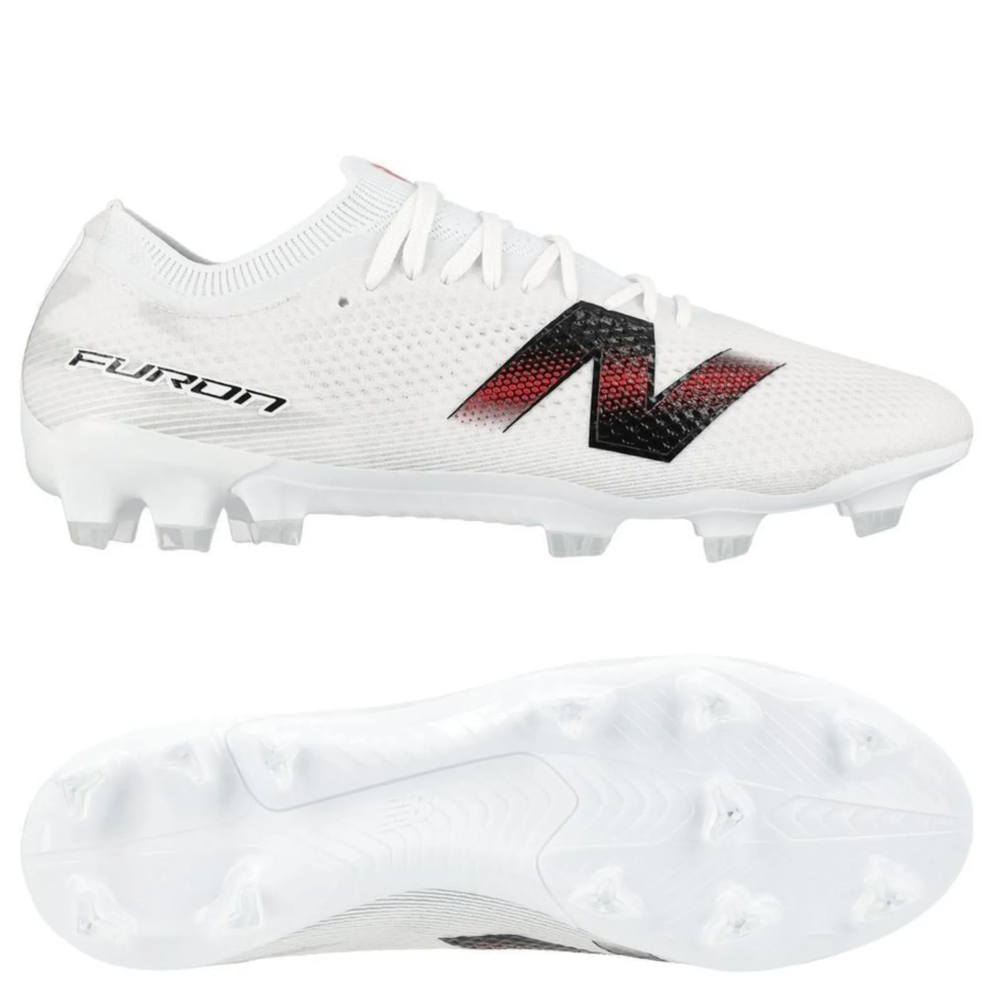 New Balance Furon V9 Elite Fg Core - White/Black/Red - ['White']