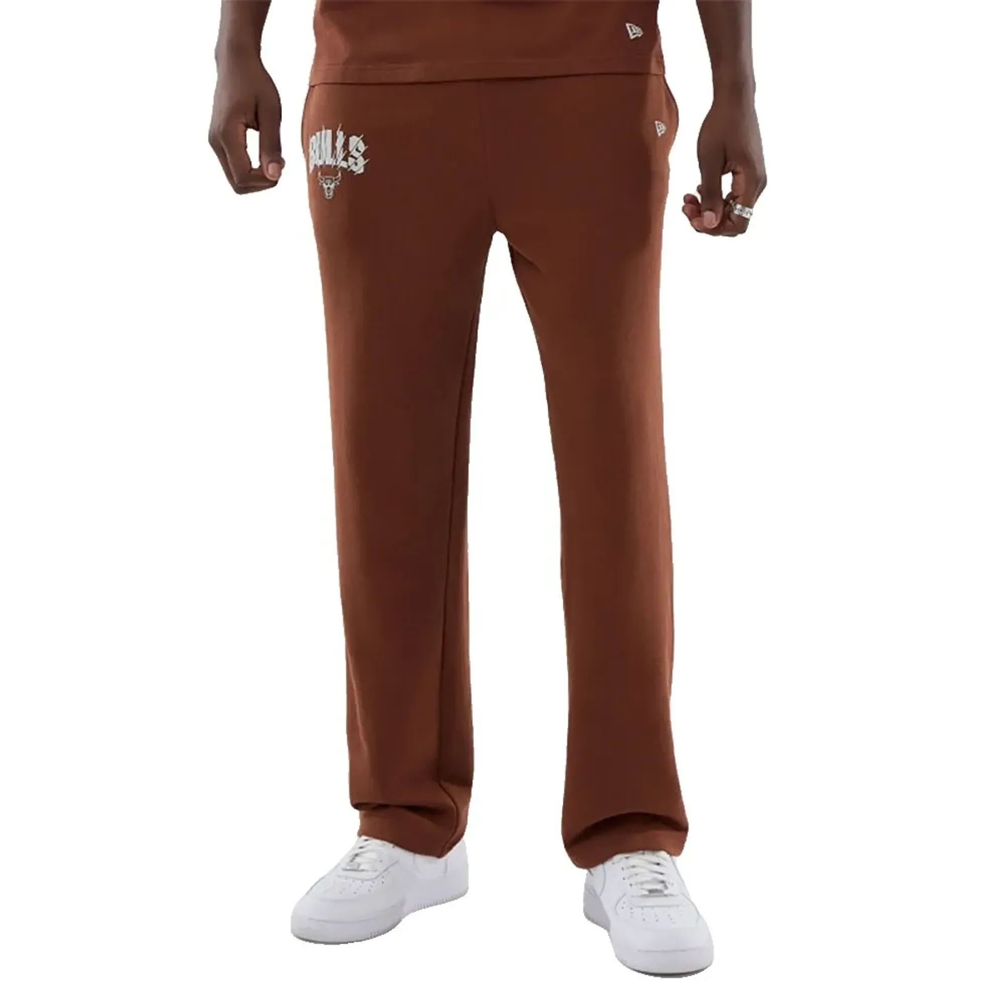 Chicago Bulls NBA Core Plus Brown Straight Leg Joggers New Era Cap adult unisex