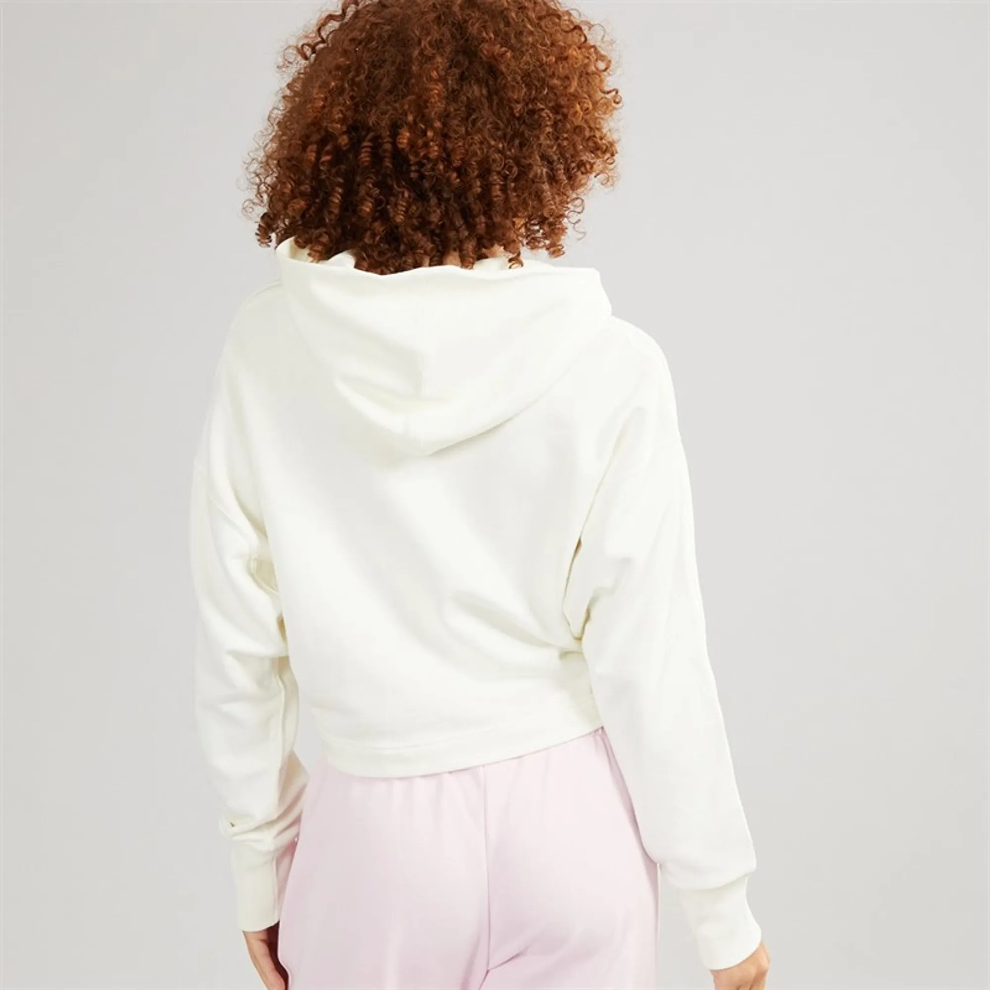 adidas Womens All SZN 3 Stripes Hoodie Off White