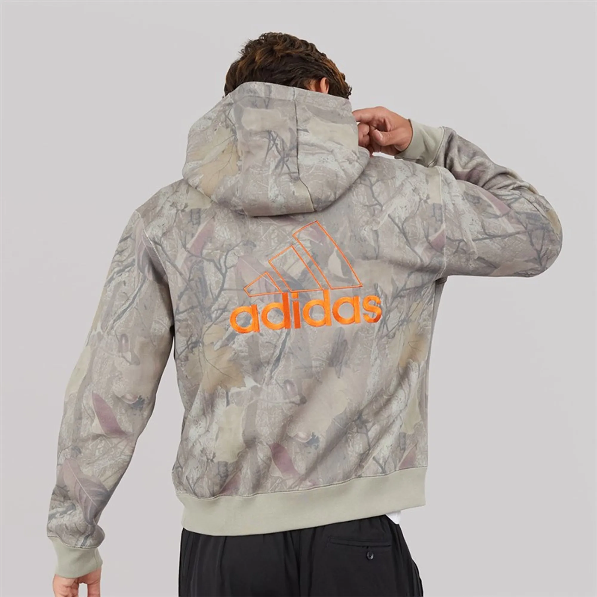 adidas Originals Mens Real Leaf Camo Hoodie Multi/Alumina