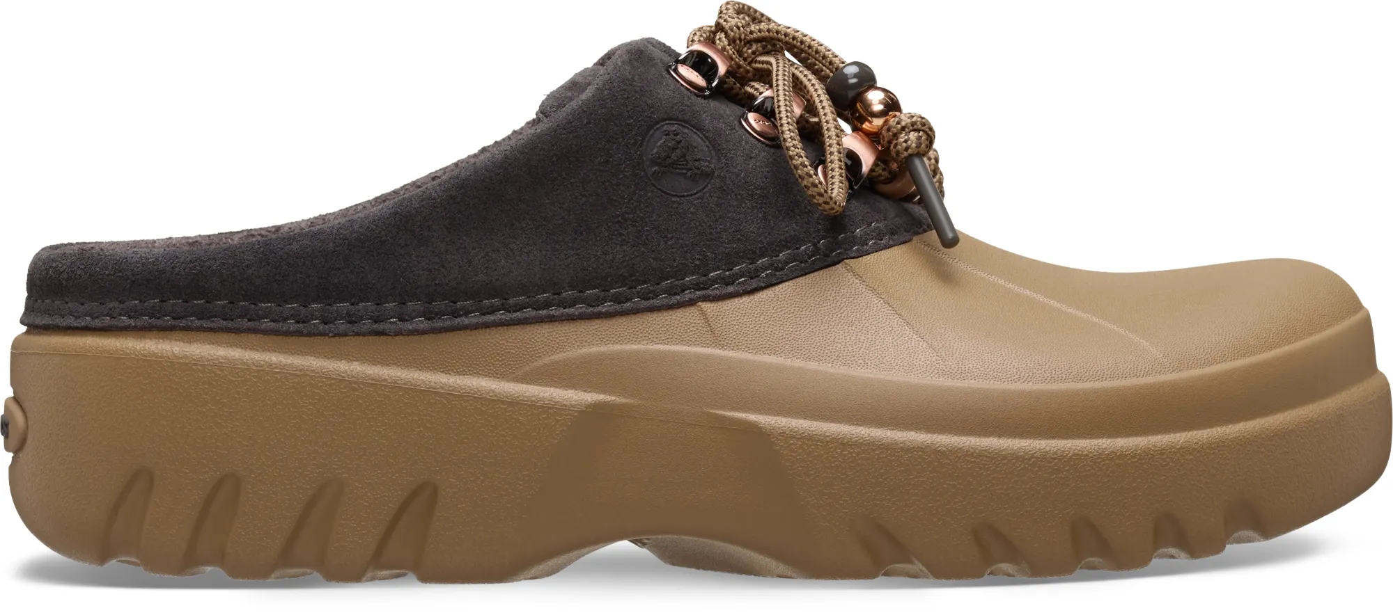 Crocs | Women | Axle Suede Mule | Clogs | Sepia/Dark Cocoa | 8