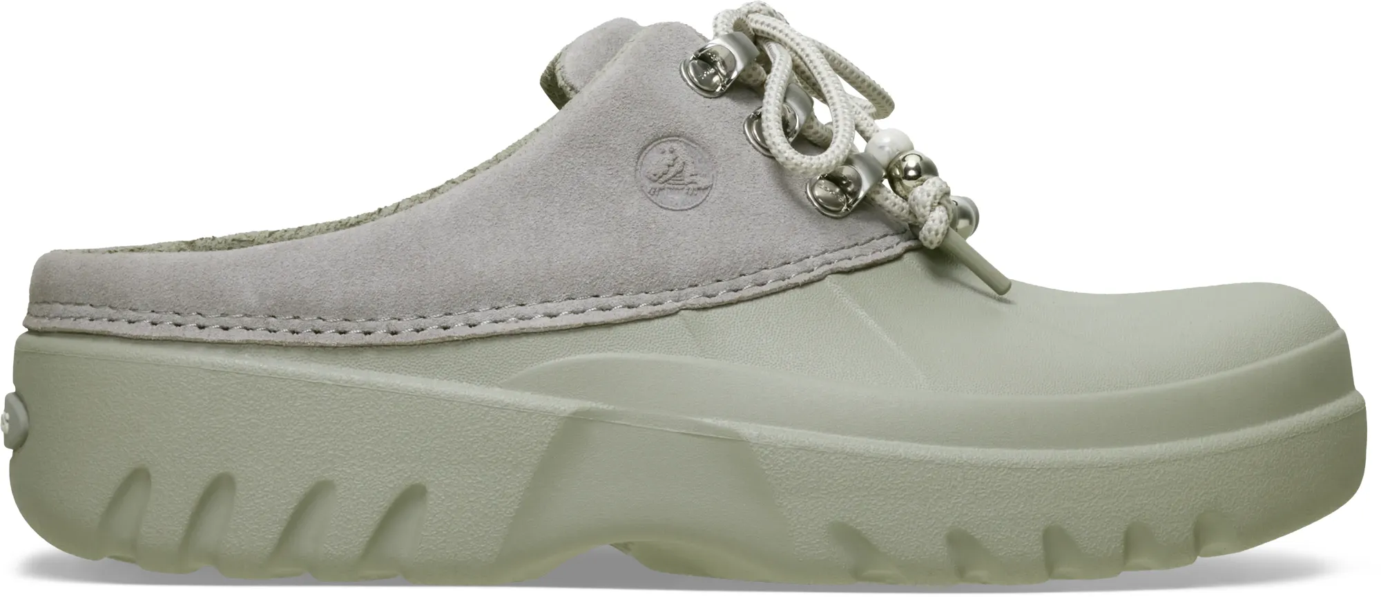 Crocs | Women | Axle Suede Mule | Clogs | Elephant | 8