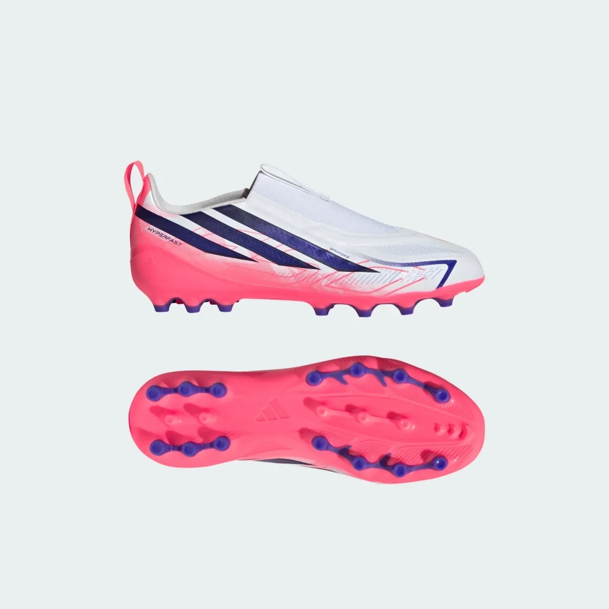 adidas F50 HYPERFAST LEAGUE Laceless Artificial Ground Football Boots Kids
