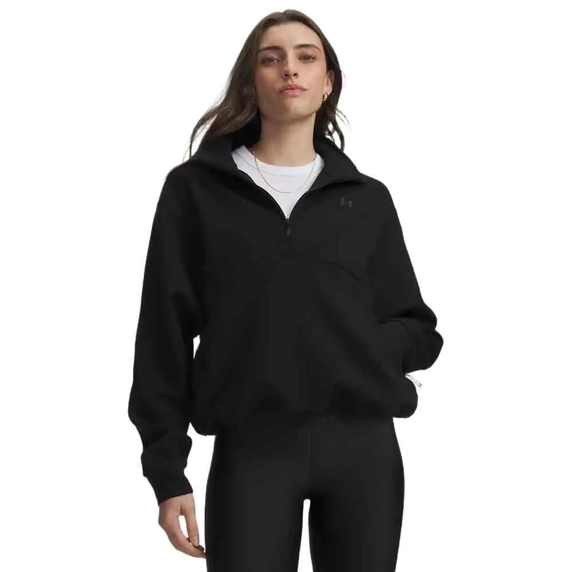 Under Armour  Unstoppable Fleece Women's ½ Zip Ultimate Black / Ultimate Black L