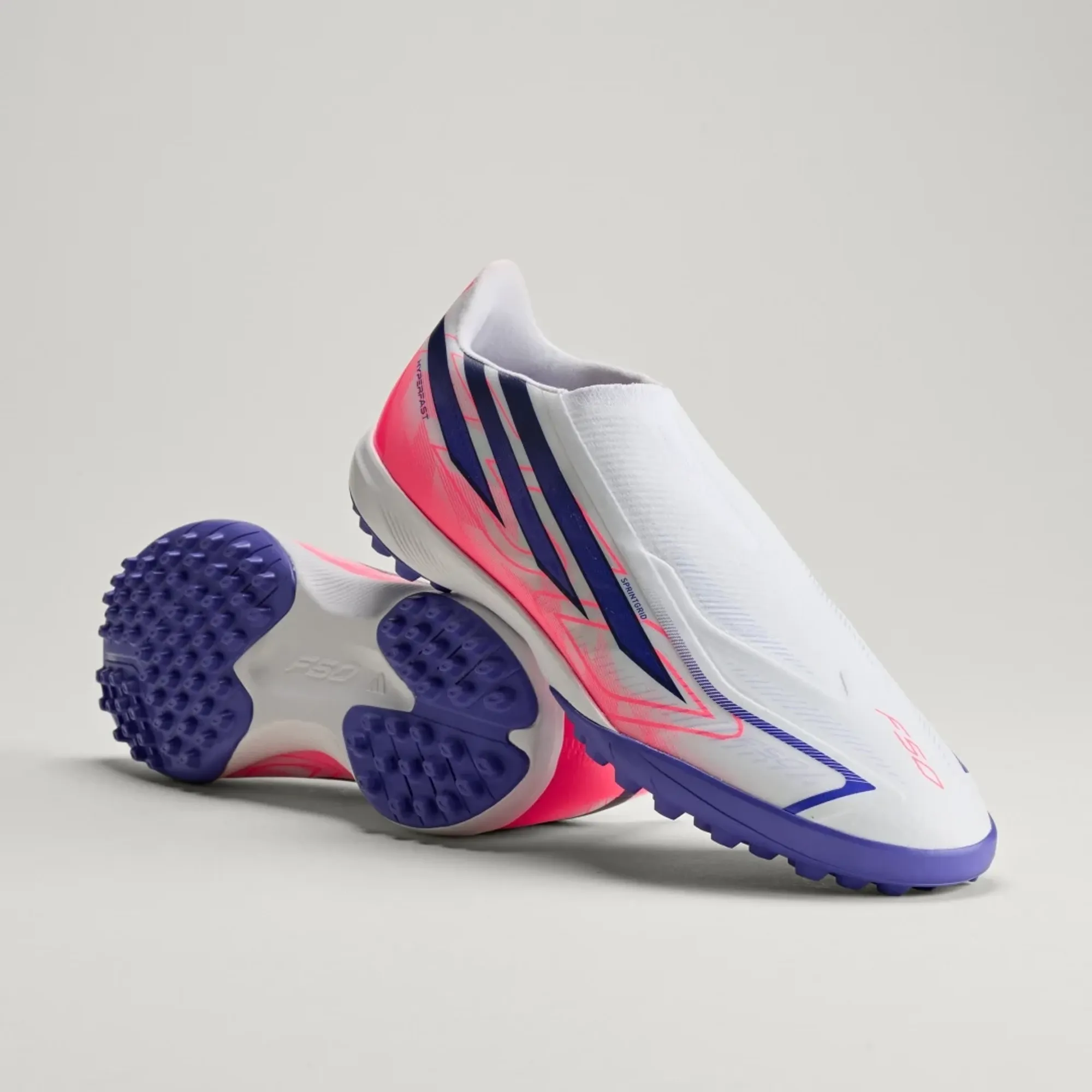 adidas F50 Hyperfast League Laceless Turf Football Shoes