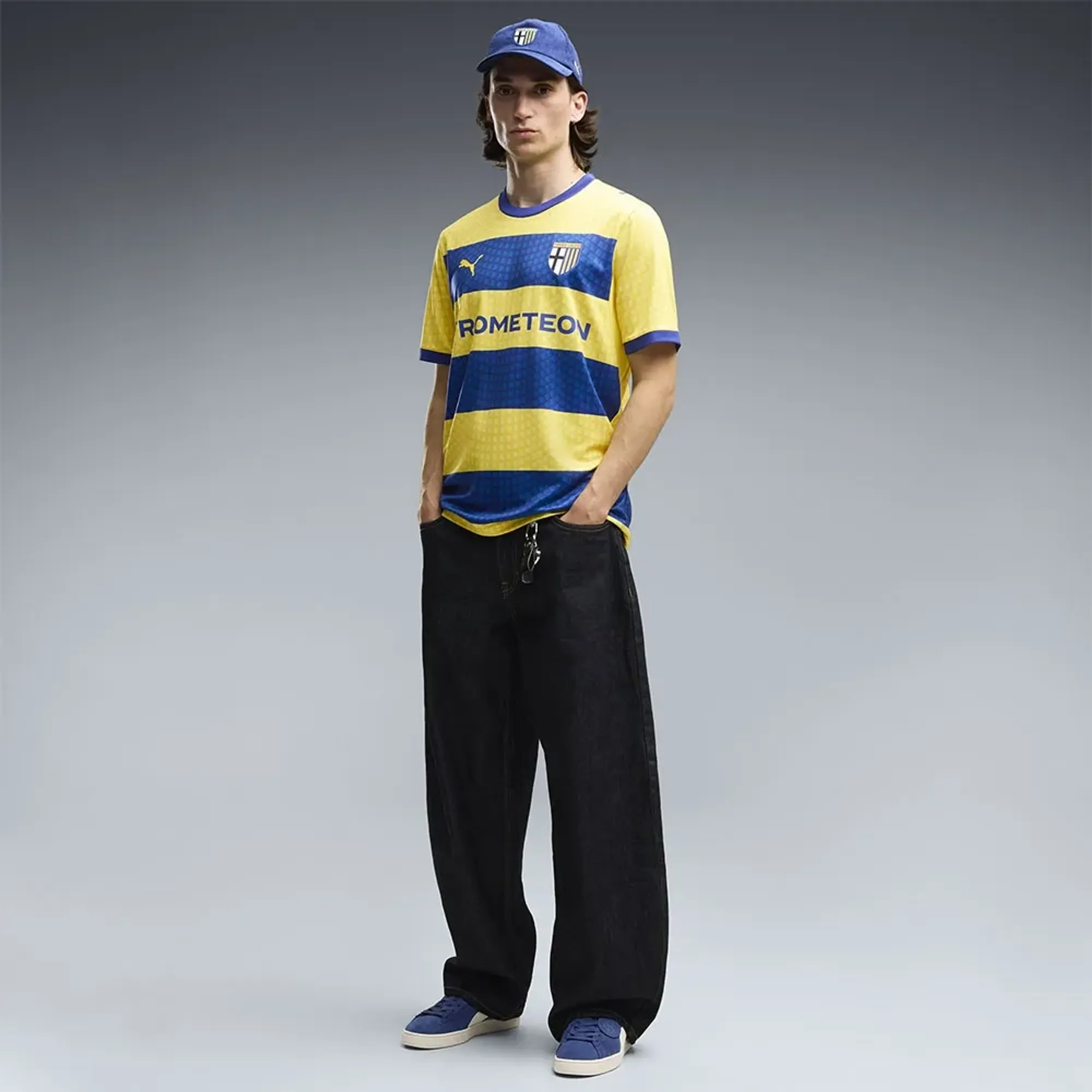 激レアPUMA Parma A.C. ユニフォーム イエロー PUMA Parma Calcio 1913 Away Jersey Men in Yellow | Size 3XL