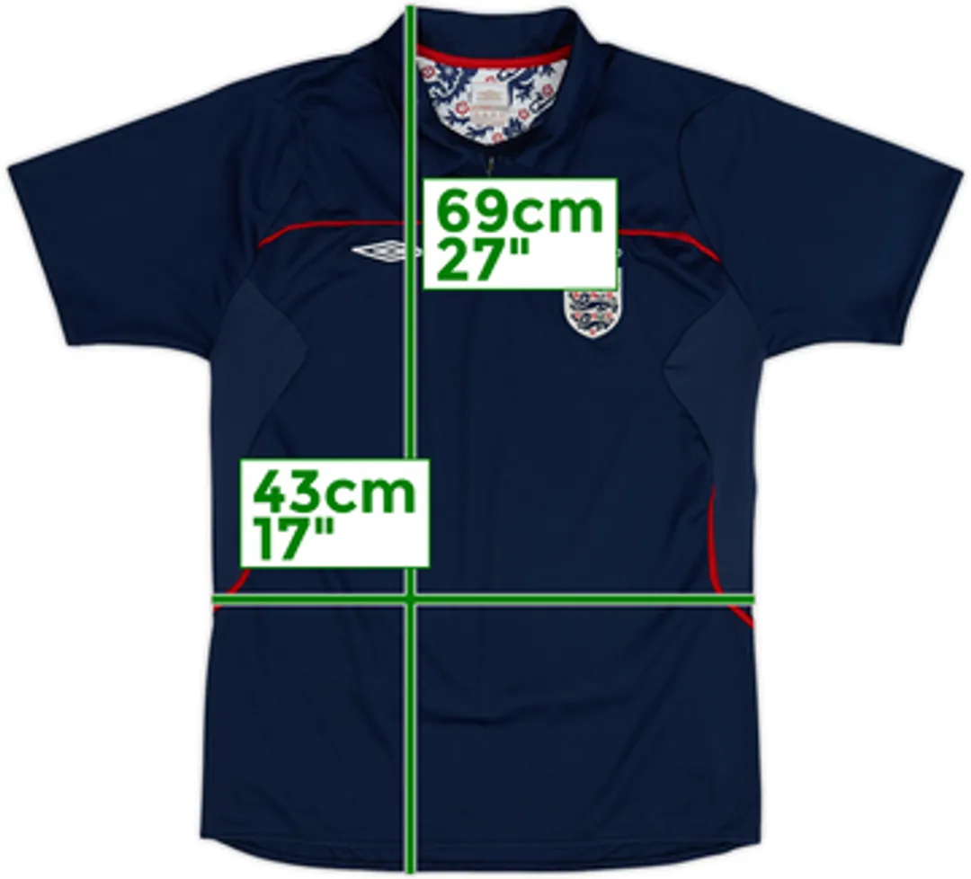 2004-05 England Umbro 1/4 Zip Polo Shirt - 6/10 - (XL.Boys