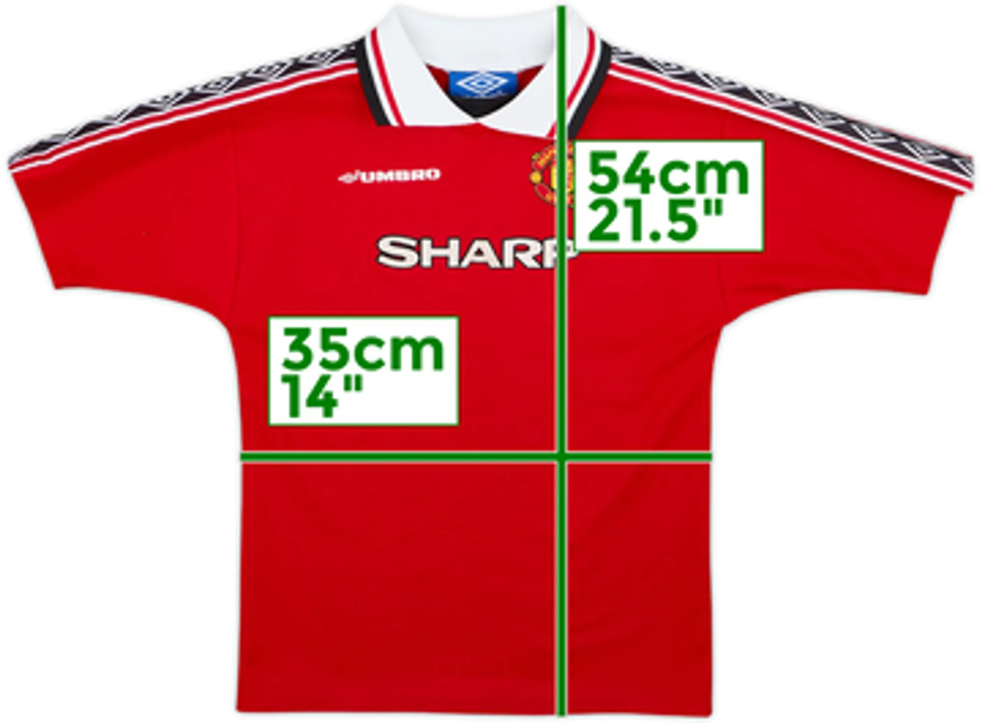 1998-00 Manchester United Home Shirt - 4/10 - 5-6 Years