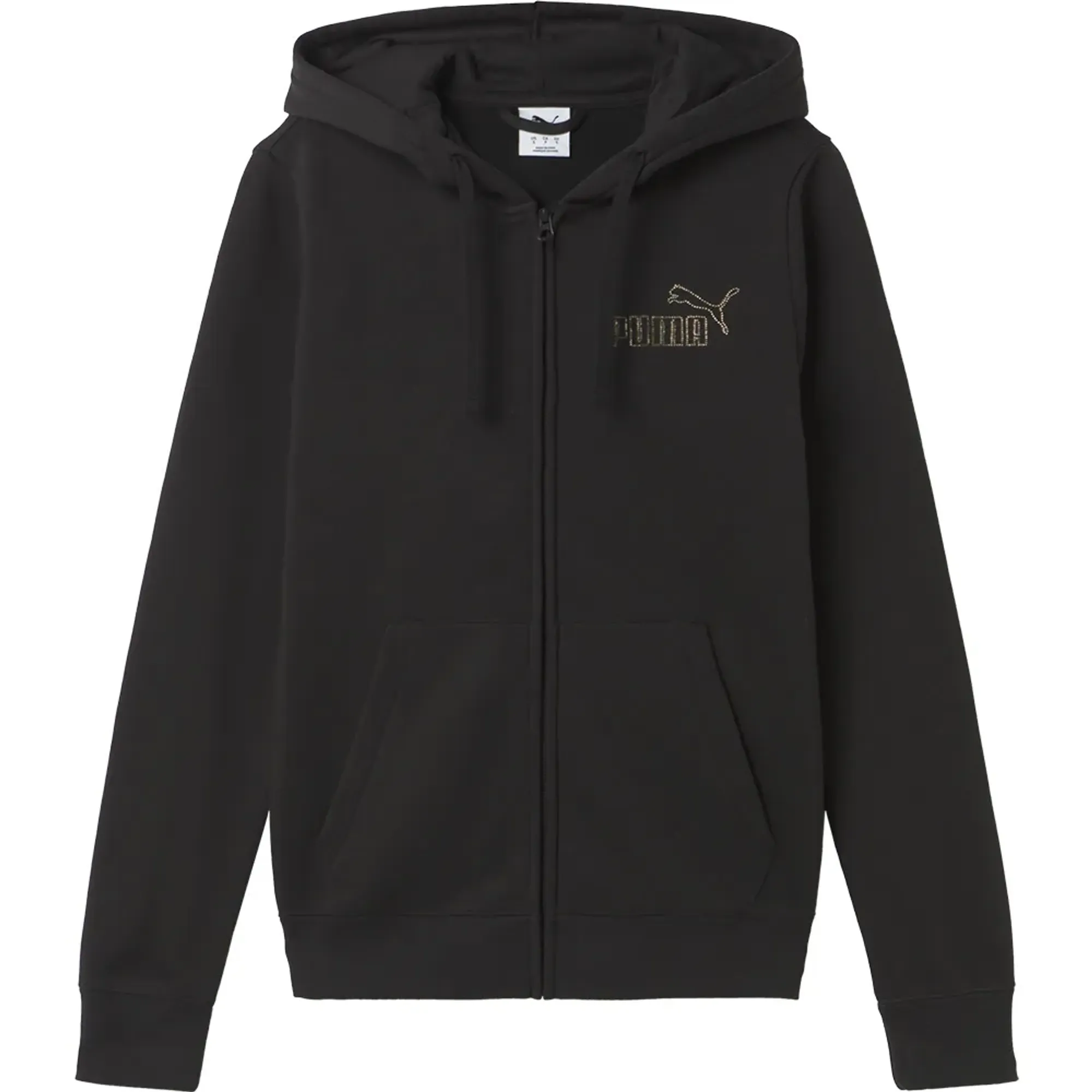 Puma Essential+ Rhinestone Full Zip Sweatshirt