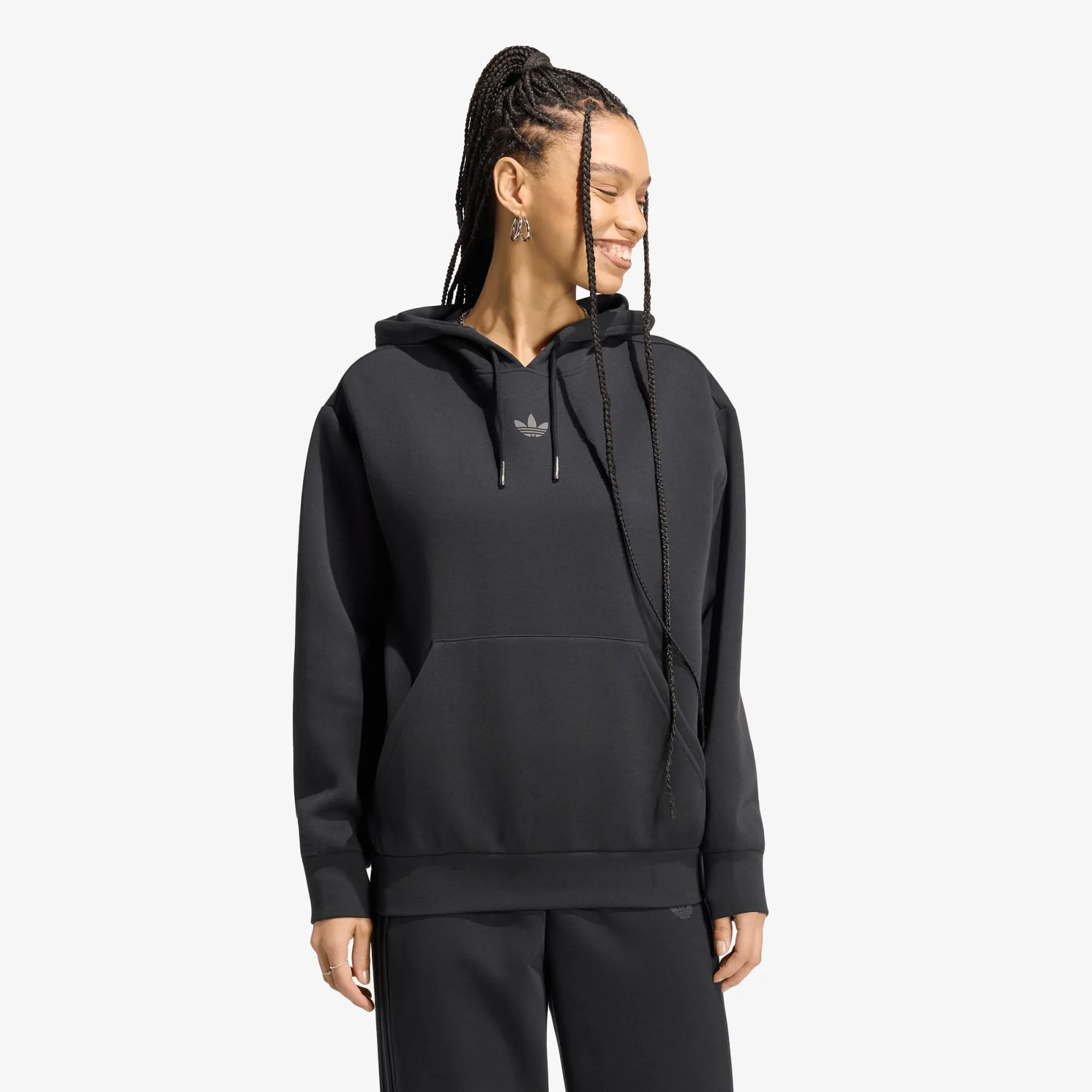 Sweatshirt Adidas Spacer Hoodie Black/ Black Reflective/ Night Grey M