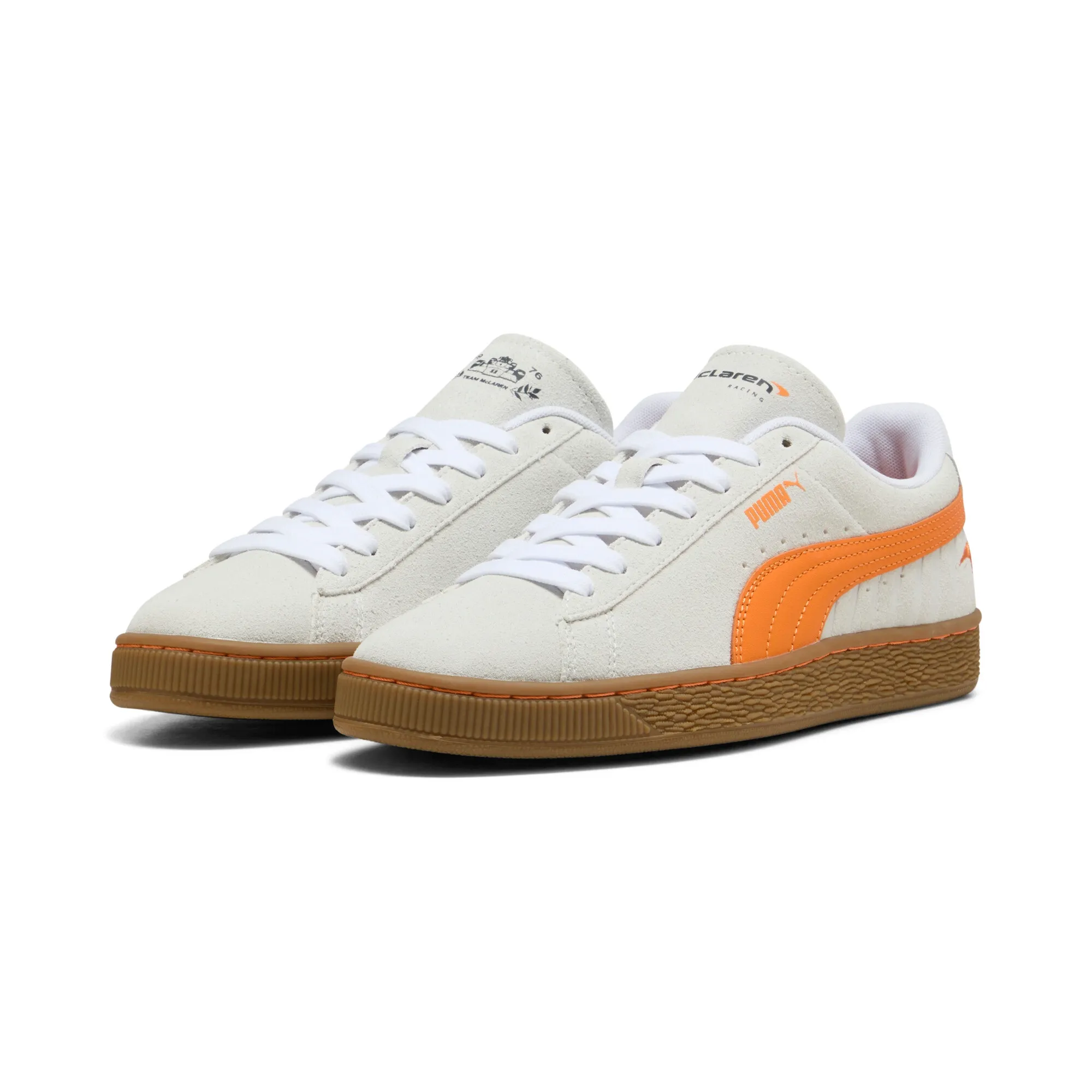 McLAREN RACING Suede OG Sneakers Unisex in White | Size 10