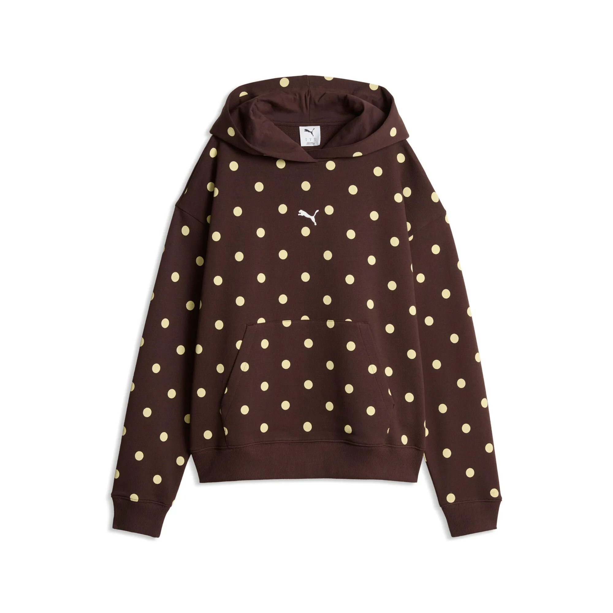 PUMA Relaxed Hoodie Women in Brown | Size Large