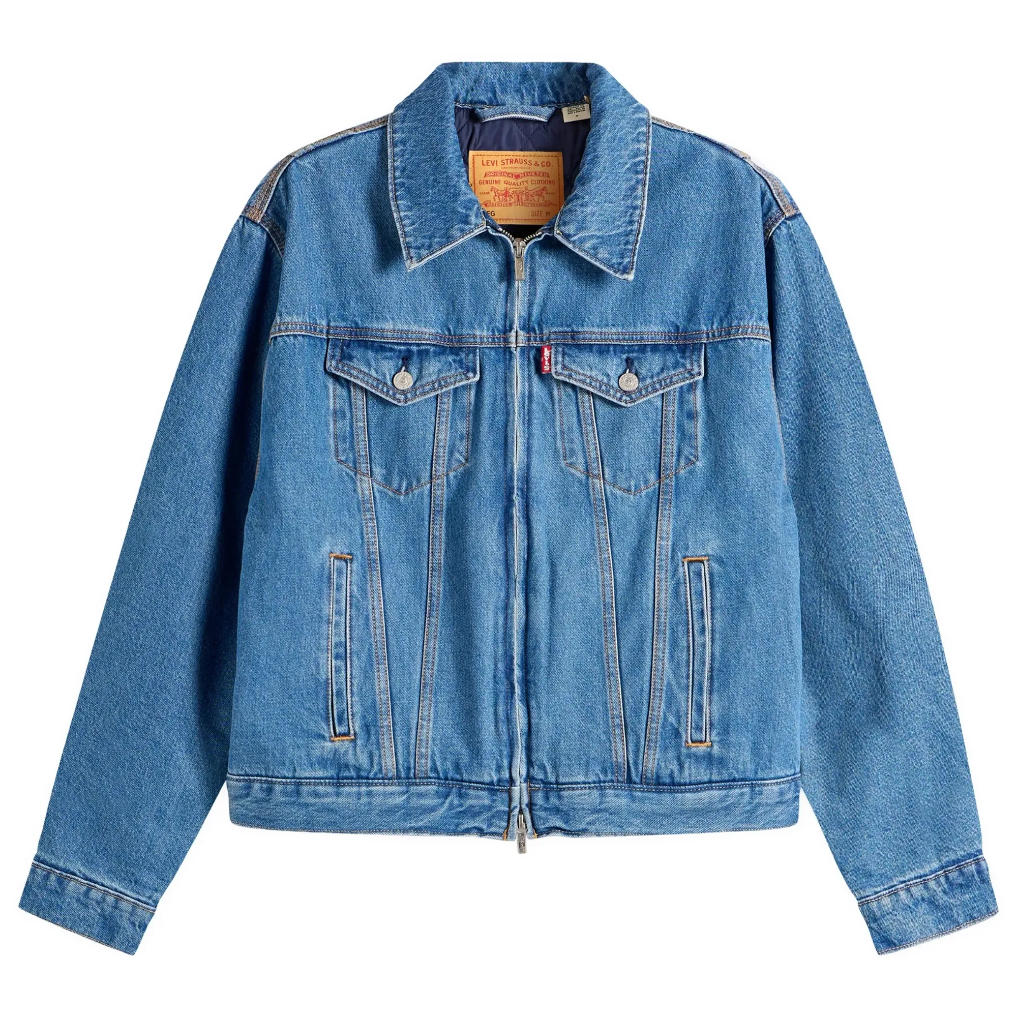 ジャケット・アウター sky high Levi's Men's x Sky High Farm Universe Zip Trucker Jacket Mid Stone