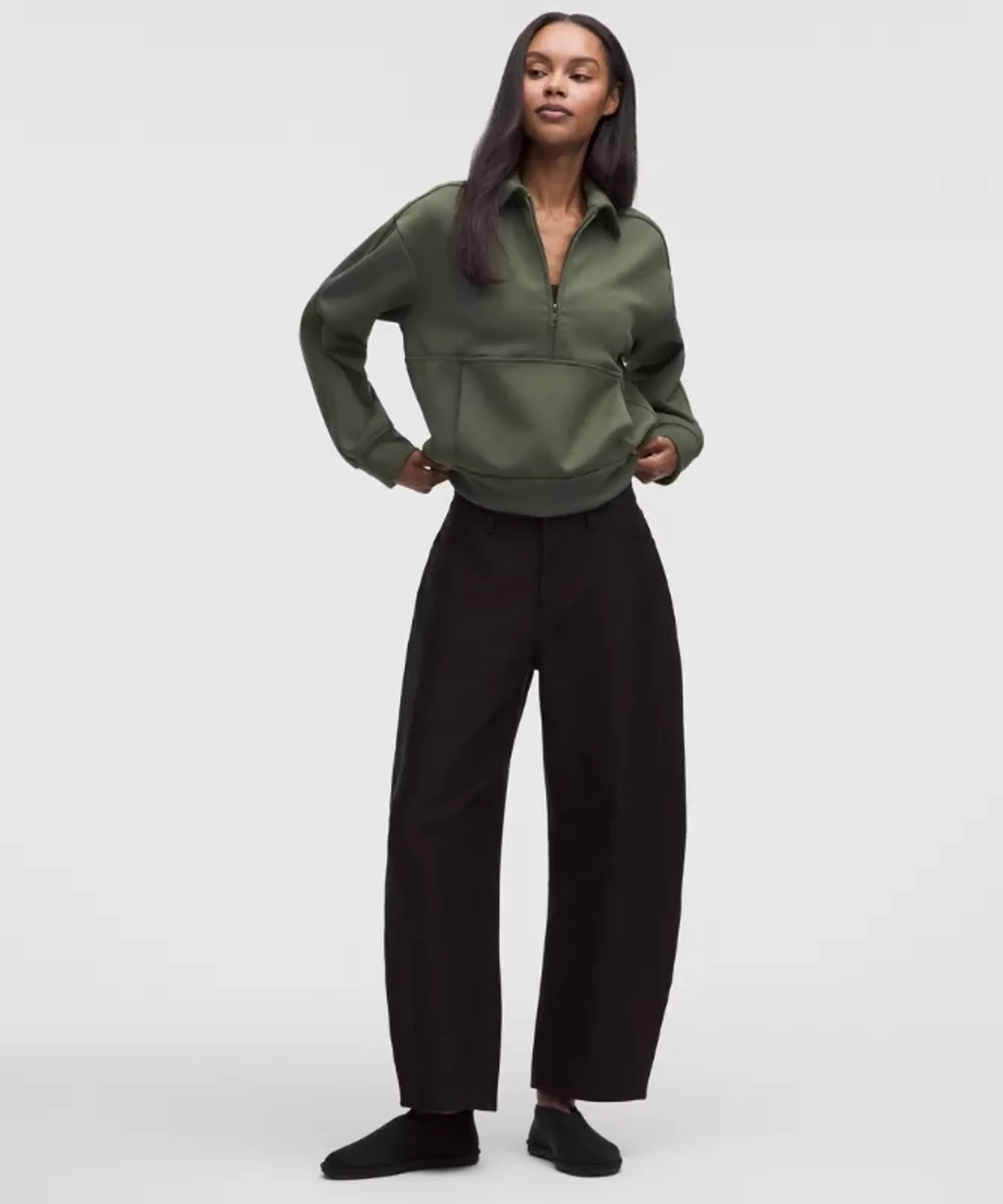 lululemon – Women's Smooth Spacer Relaxed Collared Half Zip