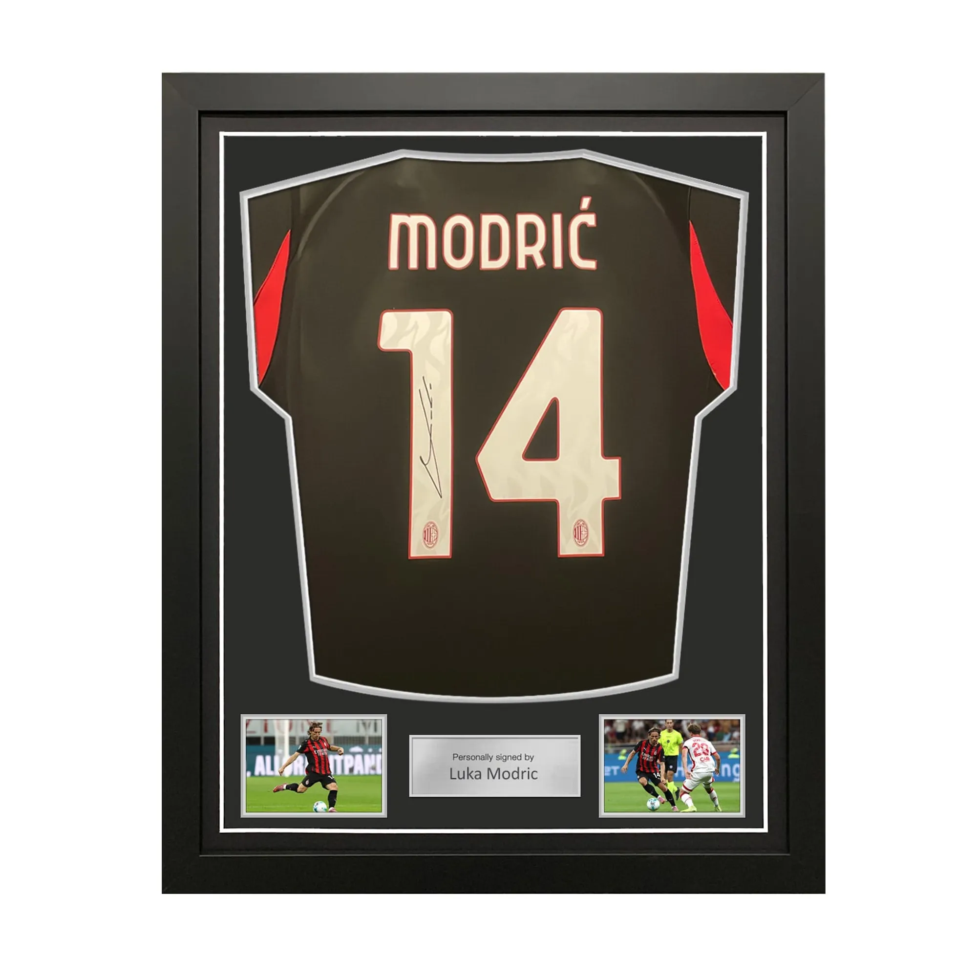 Luka Modric Signed AC Milan 2025-26 Authentic Home Football Shirt