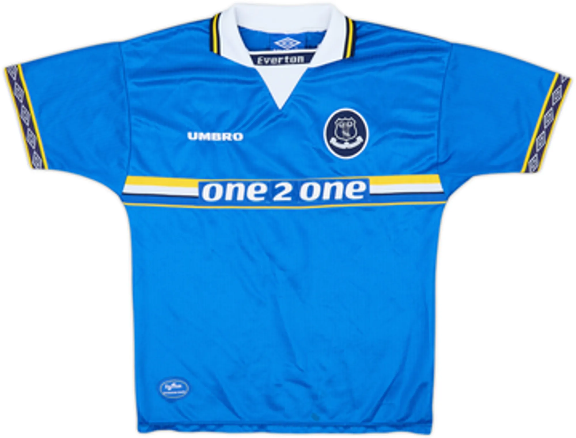 1997-99 Everton Home Shirt Ferguson #9 - 8/10 - (12-13 Years