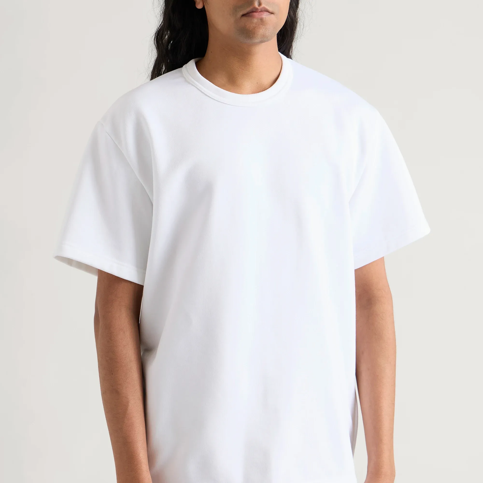 Comme des Garçons Homme Plus Men's Cotton Blend Drop Hem T-Shirt