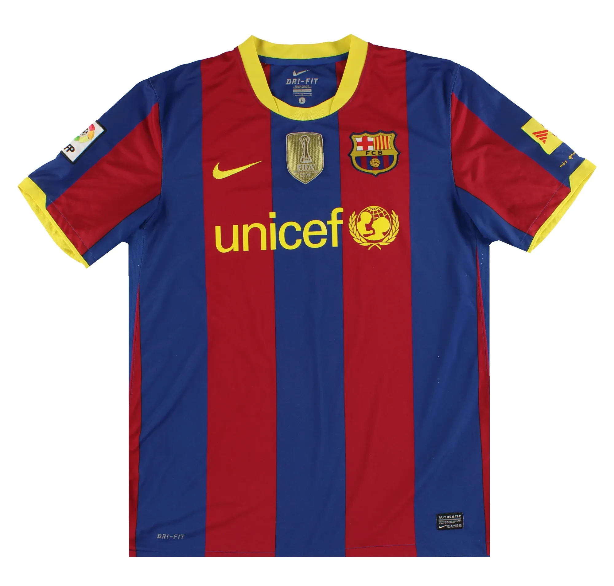 2010-11 Barcelona Nike Home Shirt Xavi #6 L - Barcelona / Very