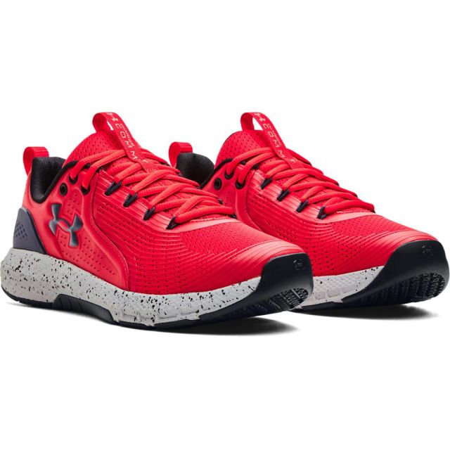 Men's Under Armour Charged Commit 3 Training Shoes Red / Downpour Gray ...