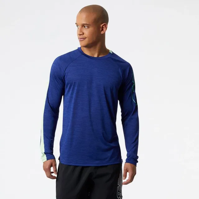 New Balance Running Shirt Fast Flight - Blue | MT21246 | FOOTY.COM