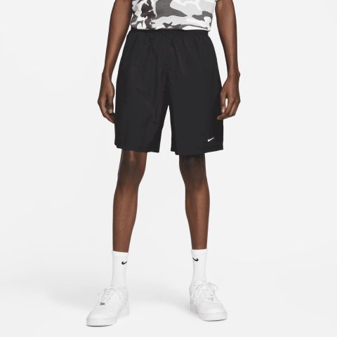 Nike Solo Swoosh Woven Short Black/White | DX0749-010 | FOOTY.COM
