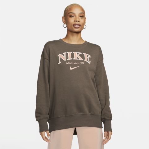 Nike Sportswear Phoenix Fleece Women's Oversized Crew-Neck Sweatshirt Brown | FB9960-004 | FOOTY.COM