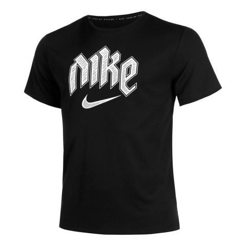 Nike Dri-FIT Run Division Miler Men's Short-Sleeve Running Top - Black ...
