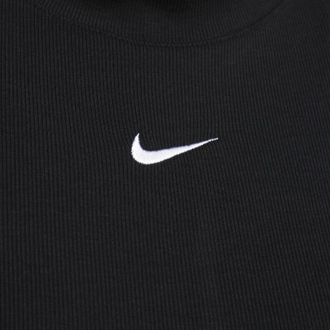 Nike Sportswear Essentials Women's Ribbed Mock-neck Short-sleeve Top ...
