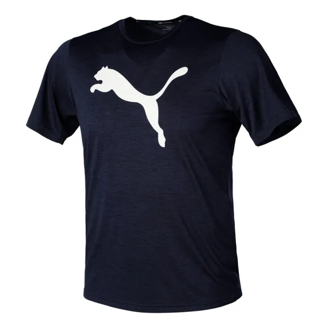 Puma Favorite Heather Cat T-Shirt Men - Dark Blue | 520139_06 | FOOTY.COM