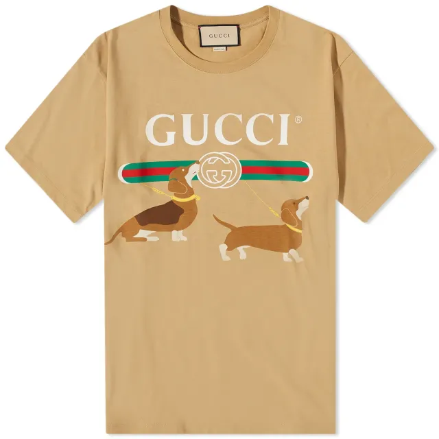 Gucci Dog Tee Camel | 548334-XJFF6-2293 | FOOTY.COM