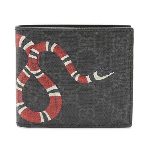 Gucci GG Supreme Snake Wallet Black | 451268-K551N-1058 