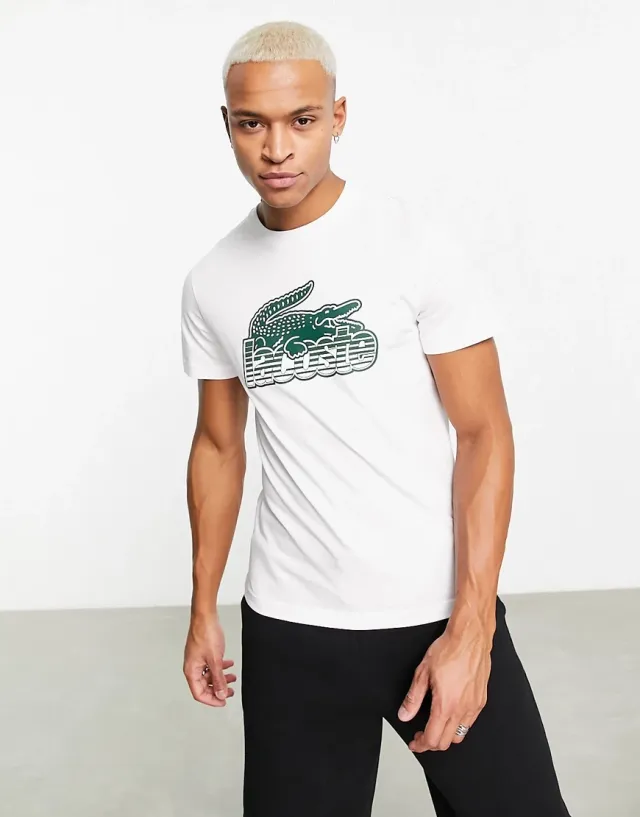 Lacoste Heritage T-Shirt In White | TH5070-001 | FOOTY.COM