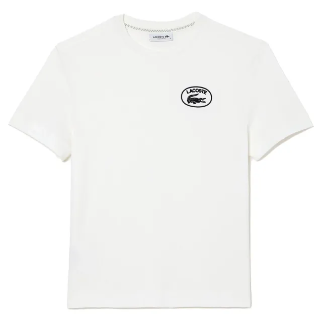 Lacoste Oval Logo Short Sleeve T-Shirt - White - Womens | TF9398-70V ...